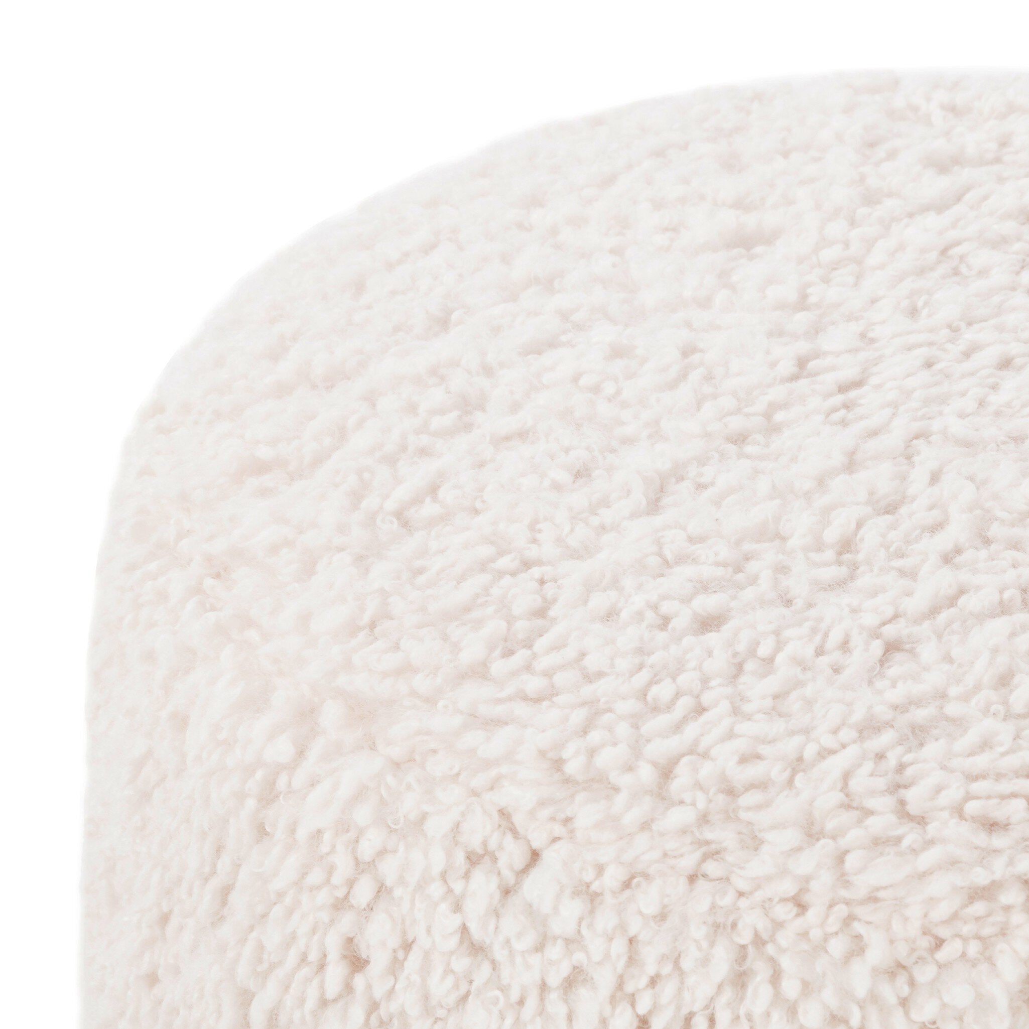 Abbott Small Ottoman - Pure Salt