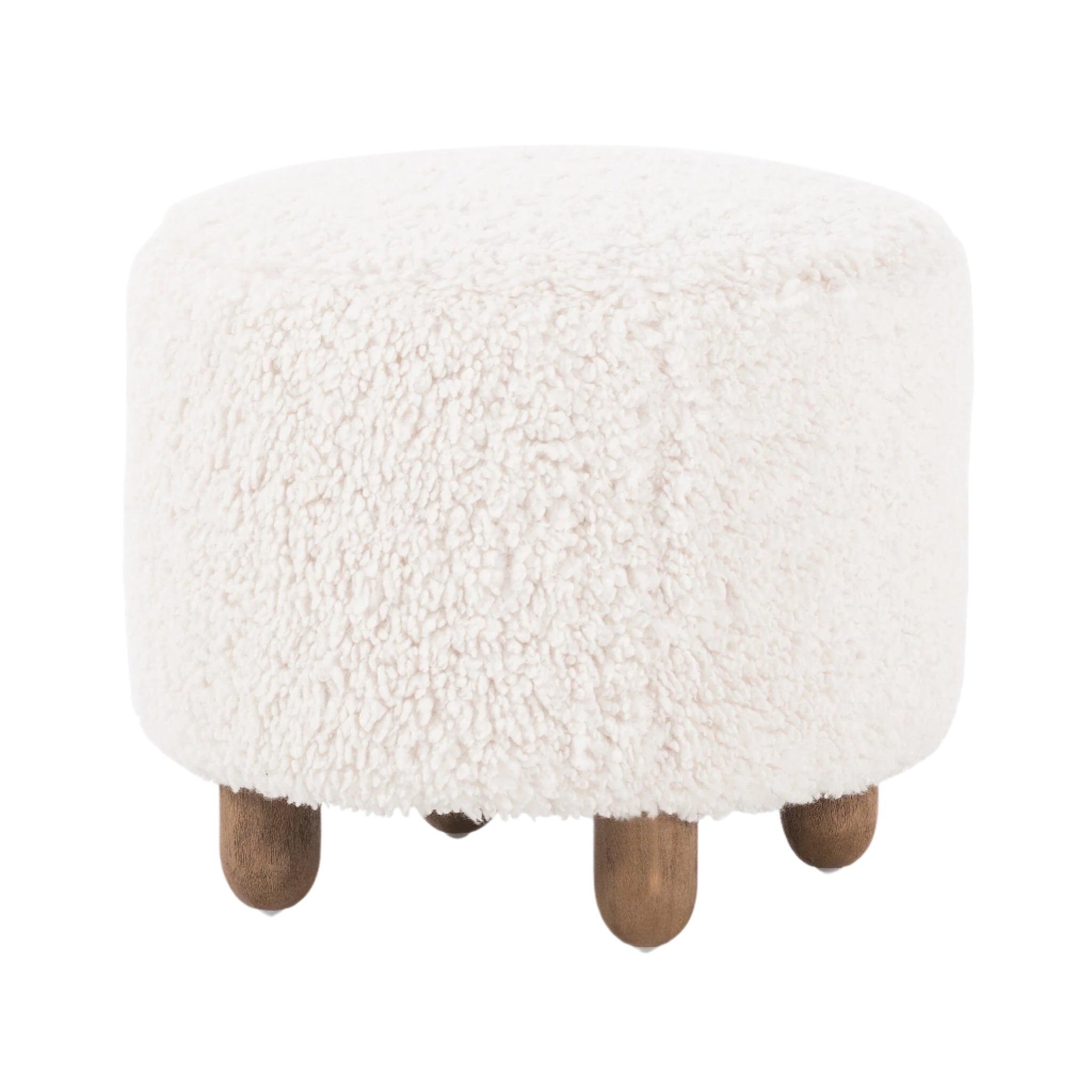 Abbott Small Ottoman - Pure Salt