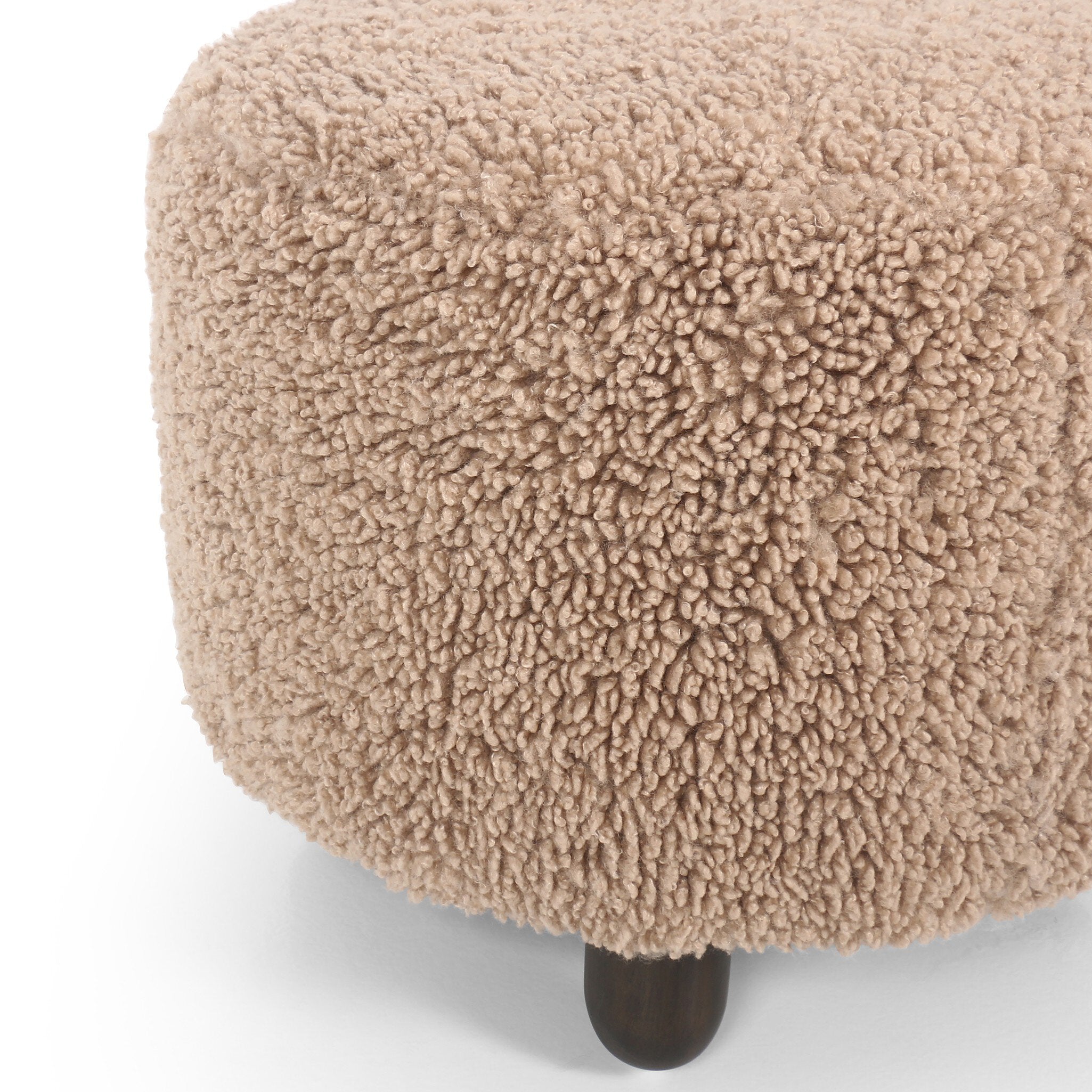 Abbott Small Ottoman - Pure Salt