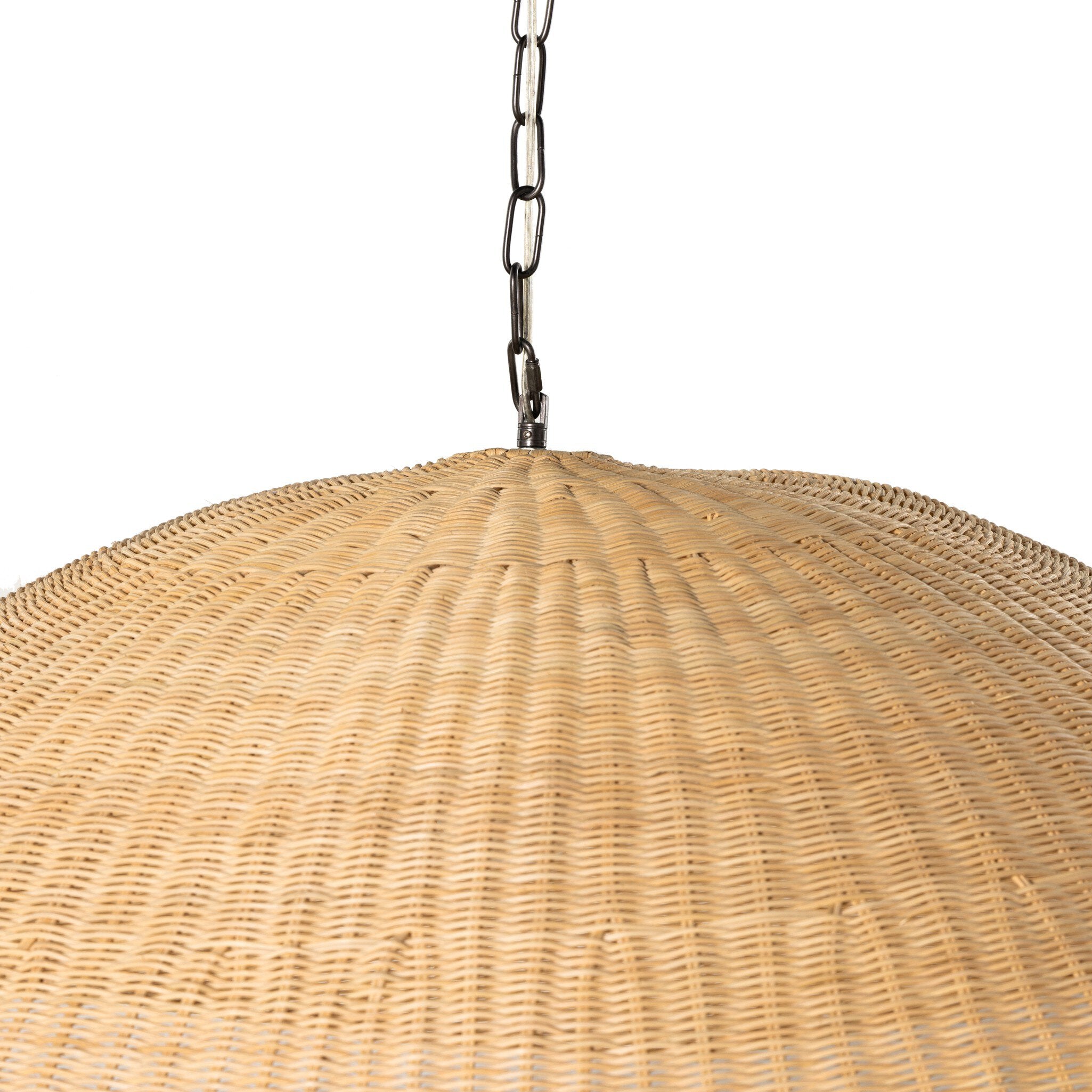 Elowen Rattan Pendant - Pure Salt