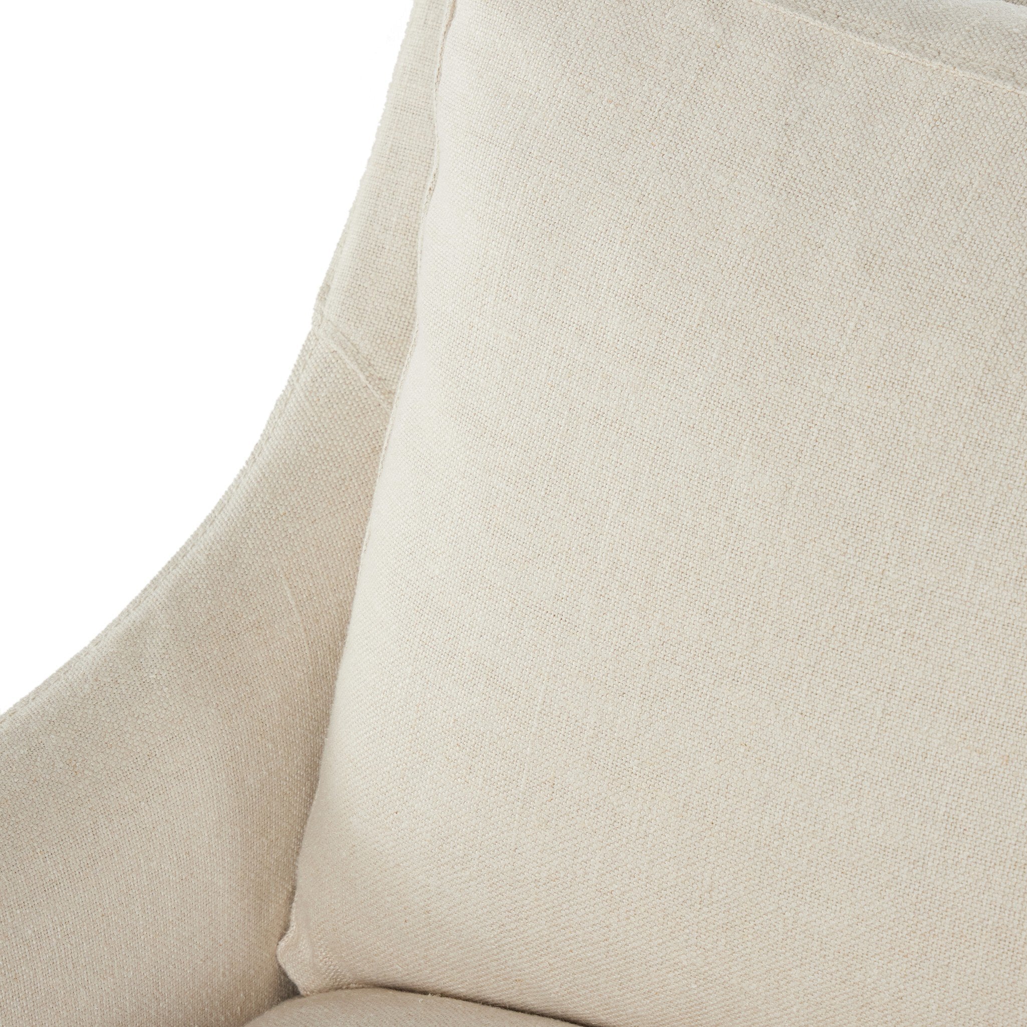 Melina Slipcover Swivel Chair - Pure Salt