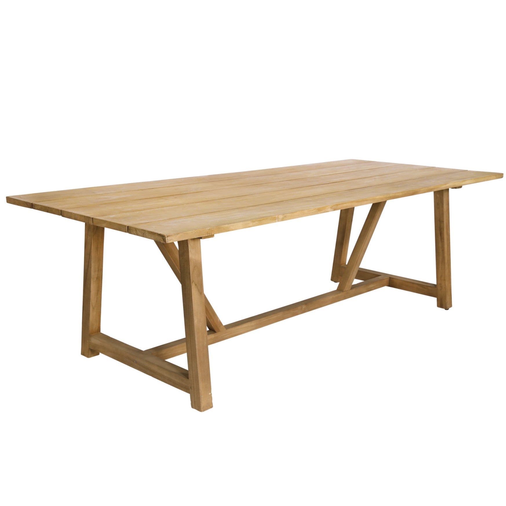 Banyan Teak Dining Table - Pure Salt