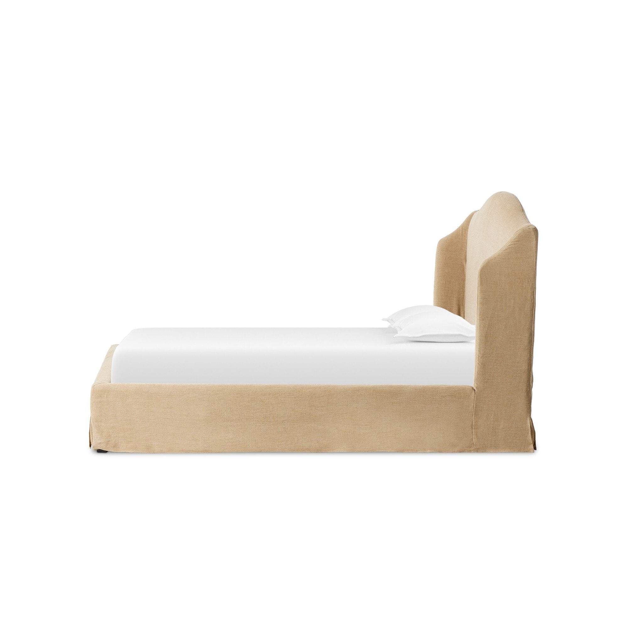 Justine Slipcover Bed - Pure Salt