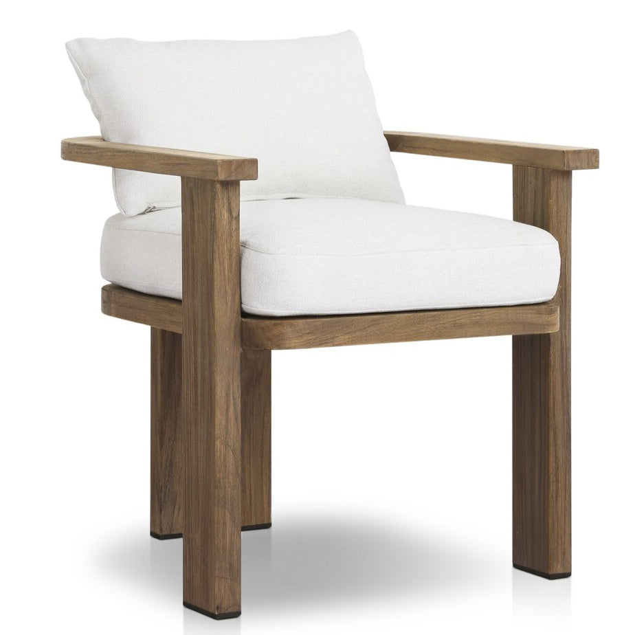 Solana Outdoor Dining Armchair - Pure salt