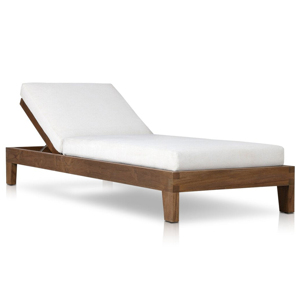 Capri Outdoor Chaise- Pure salt
