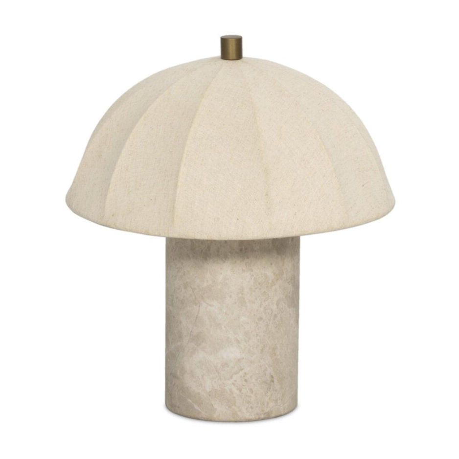 Alder Ceramic Lamp - Pure Salt