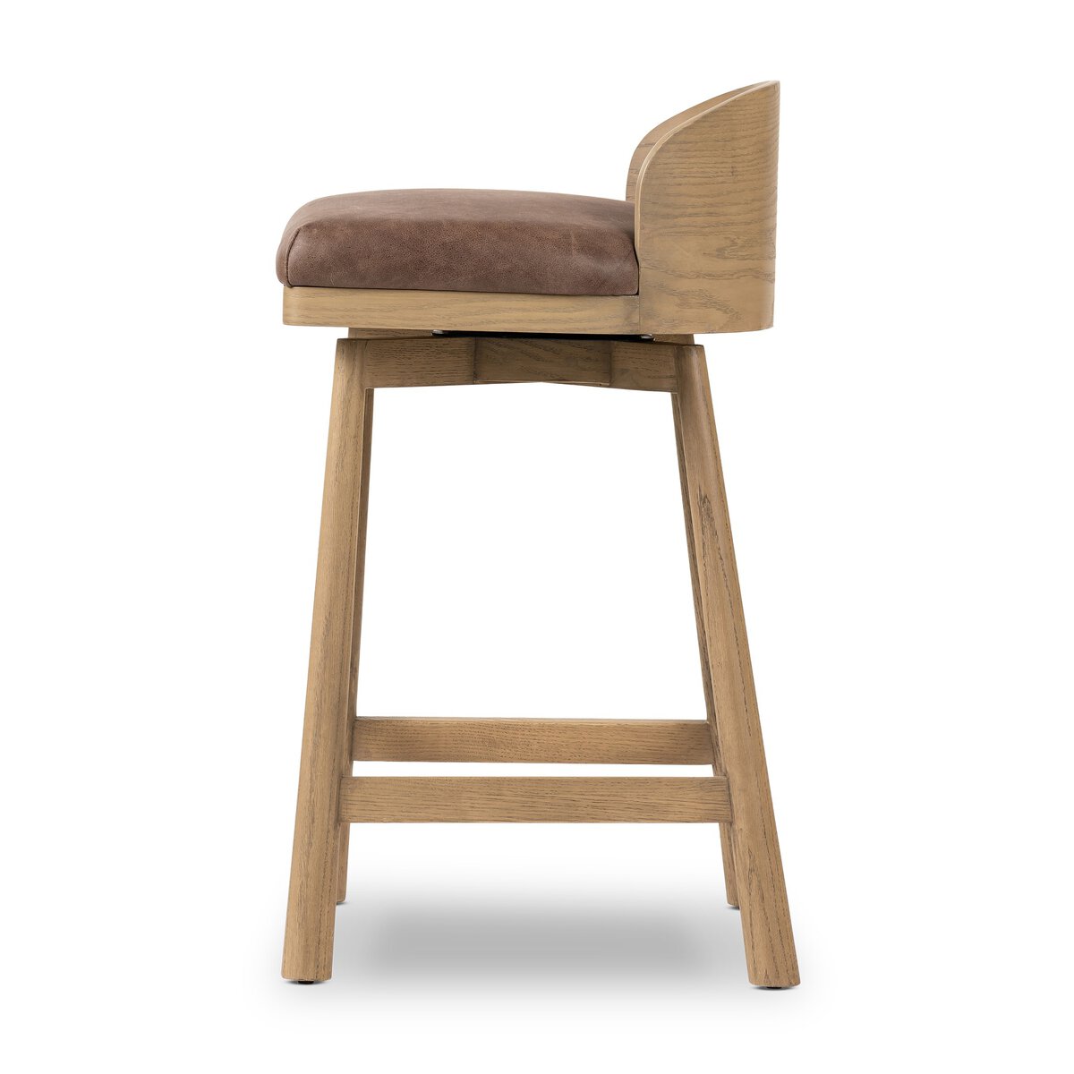 Driftwood Swivel Kitchen Stool - Pure Salt