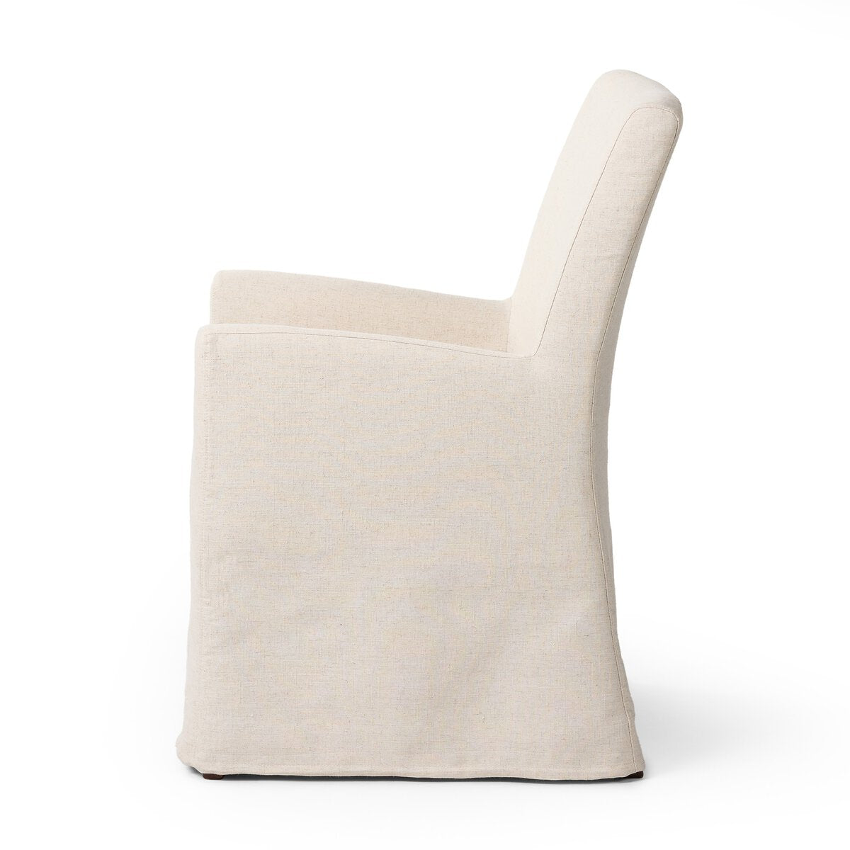 Lita Slipcovered Dining Armchair - Pure Salt