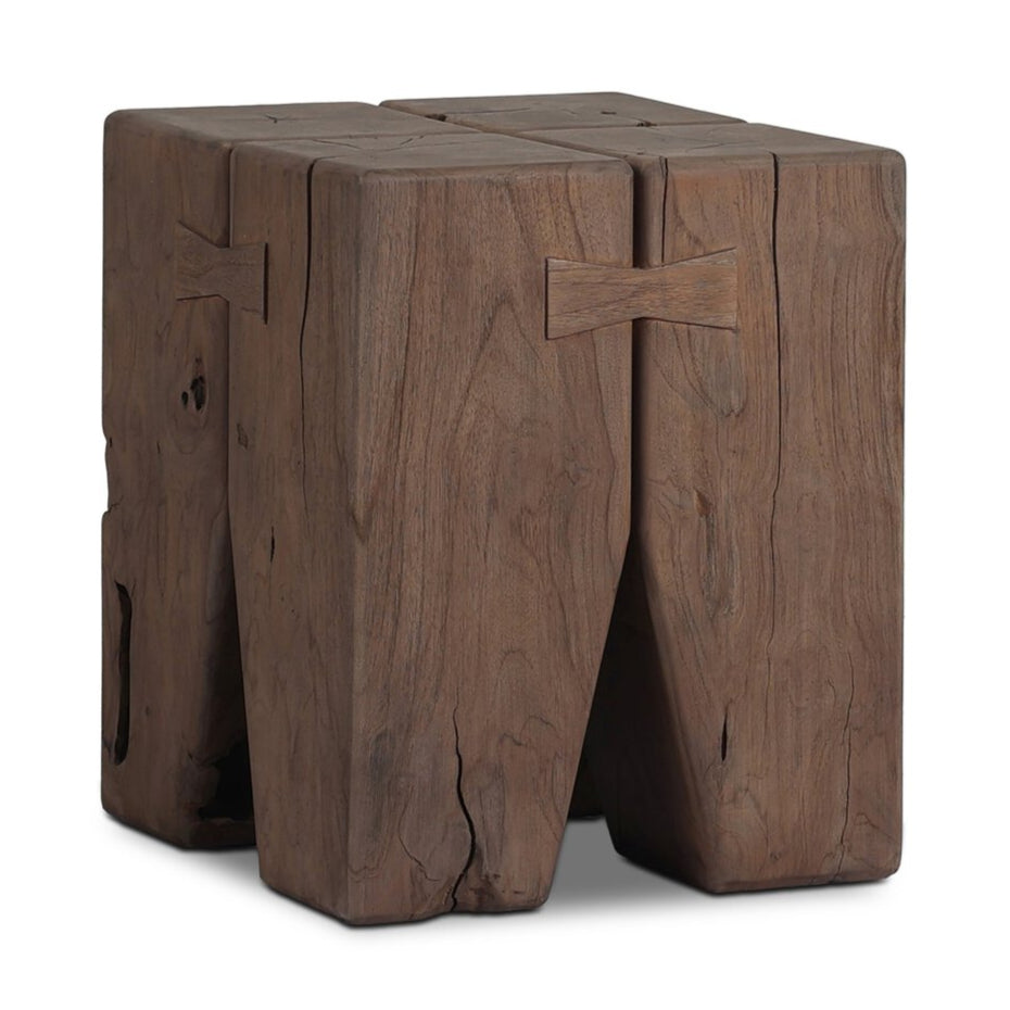 Drift Outdoor End Table - Pure Salt