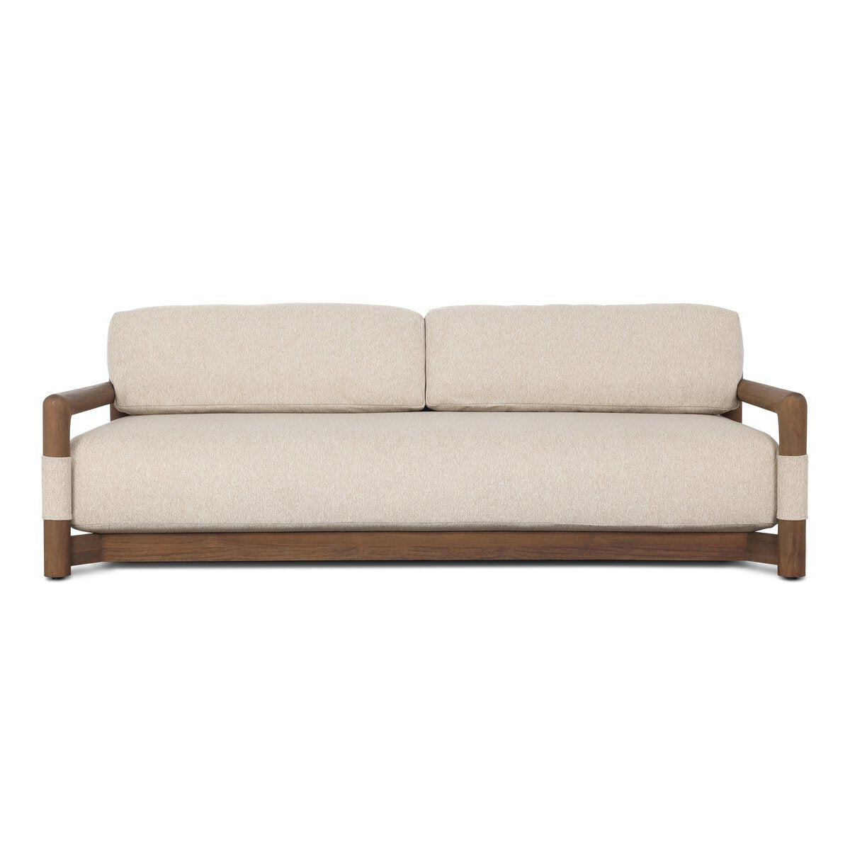 Delano Outdoor Sofa, 91" - Pure salt