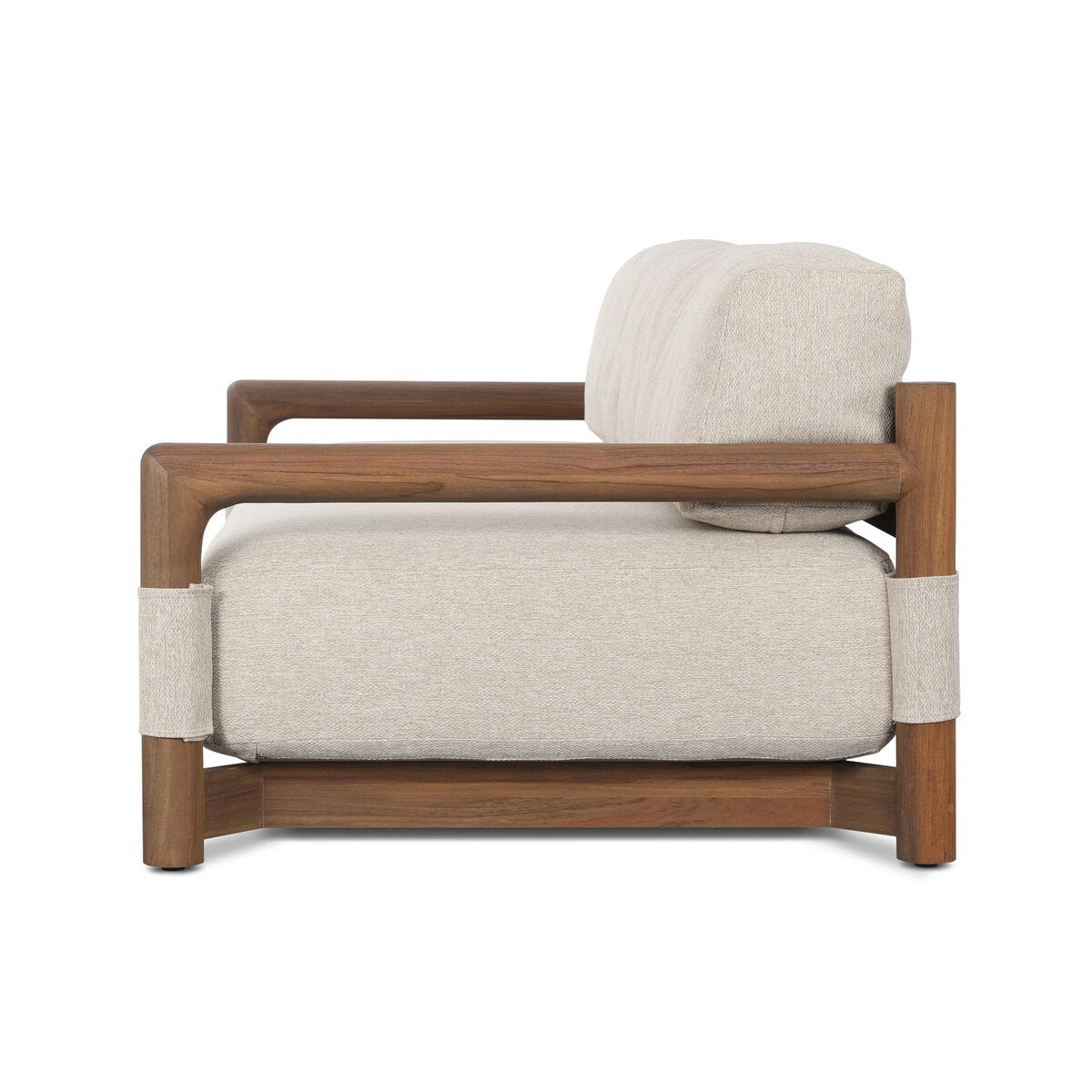 Delano Outdoor Sofa, 91" - Pure salt