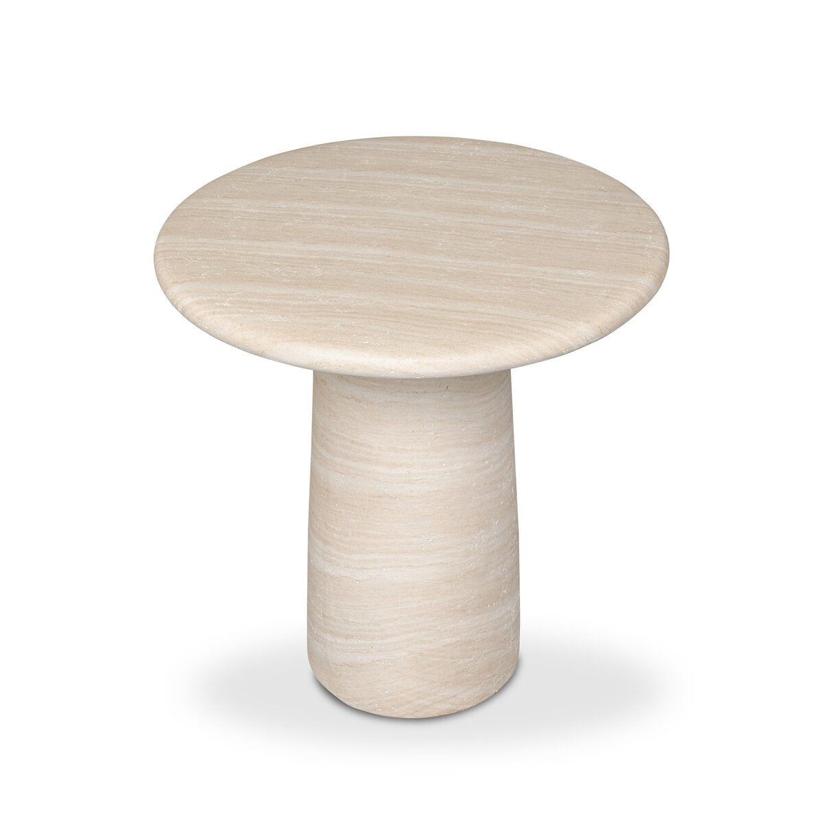 Callen Round Side Table - Pure Salt