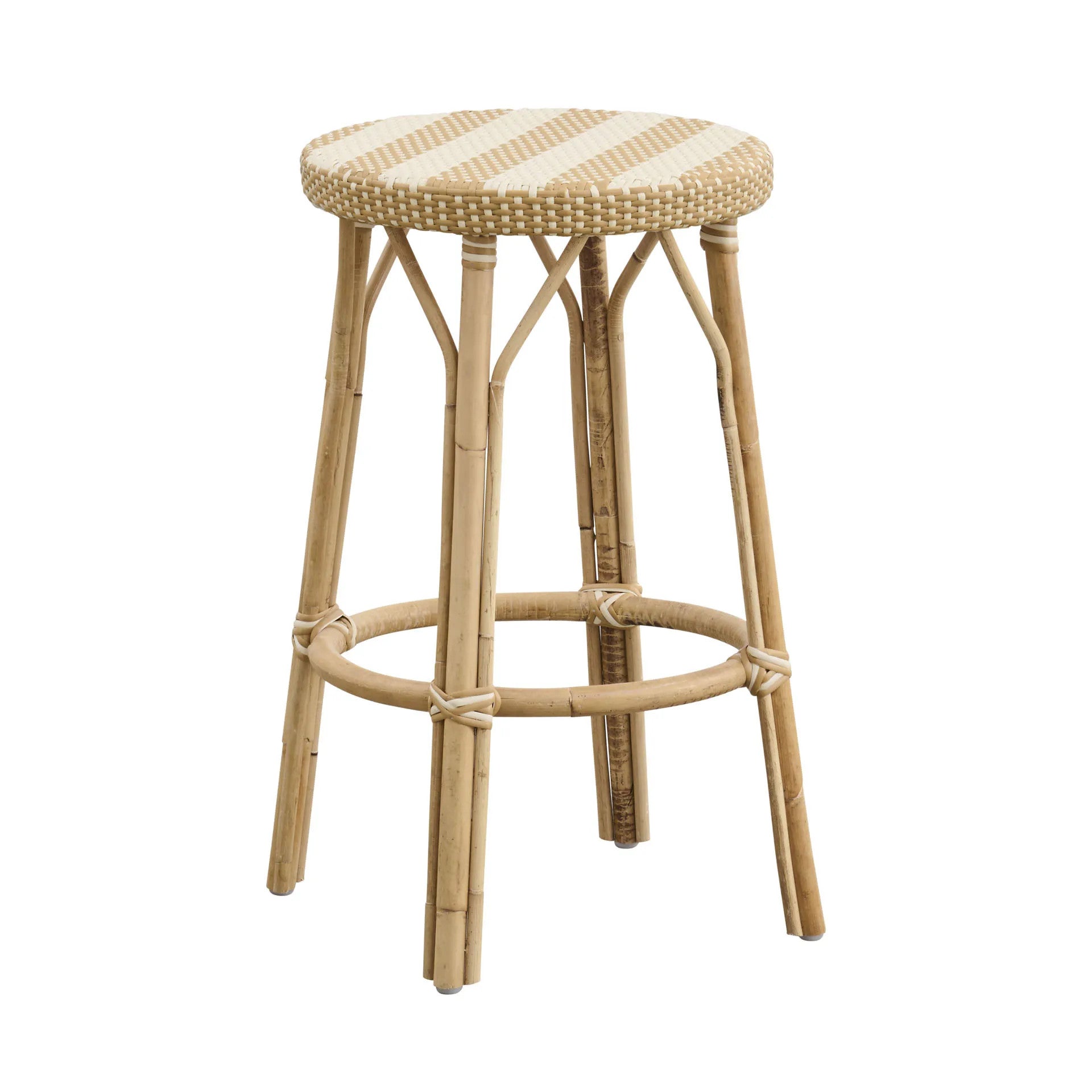 Calla Counter Stool, Stripe - Pure Salt