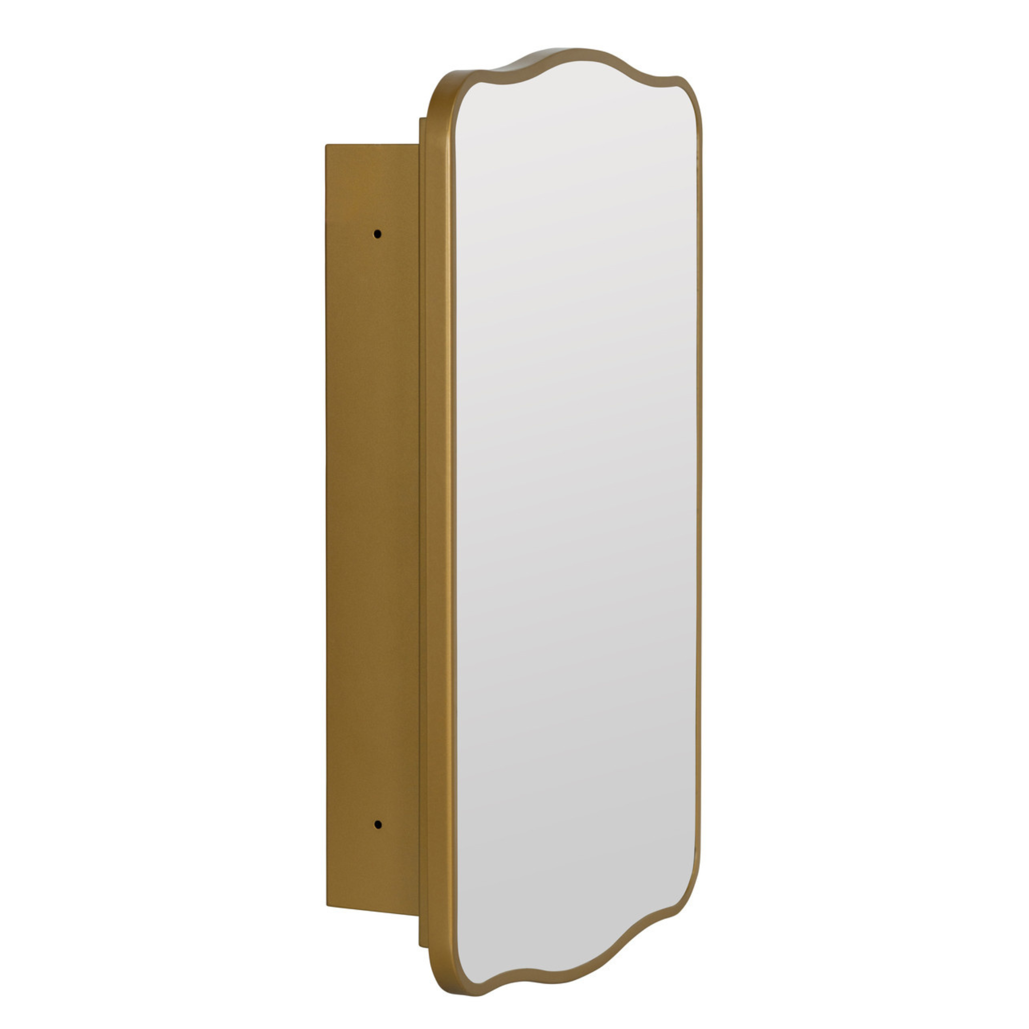 Savoy Brass Medicine Cabinet - Pure Salt