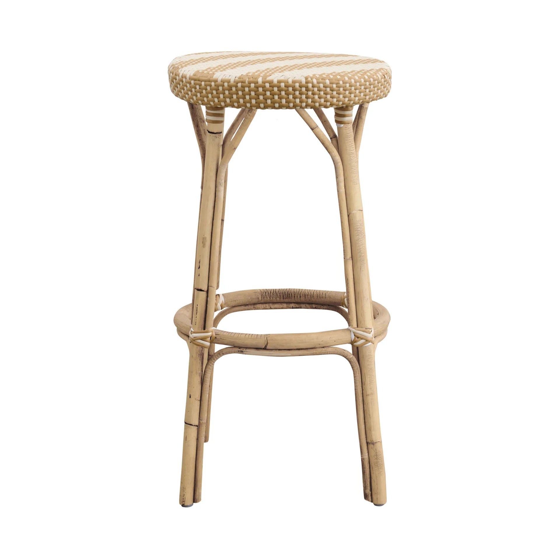 Calla Bar Stool, Stripe - Pure Salt