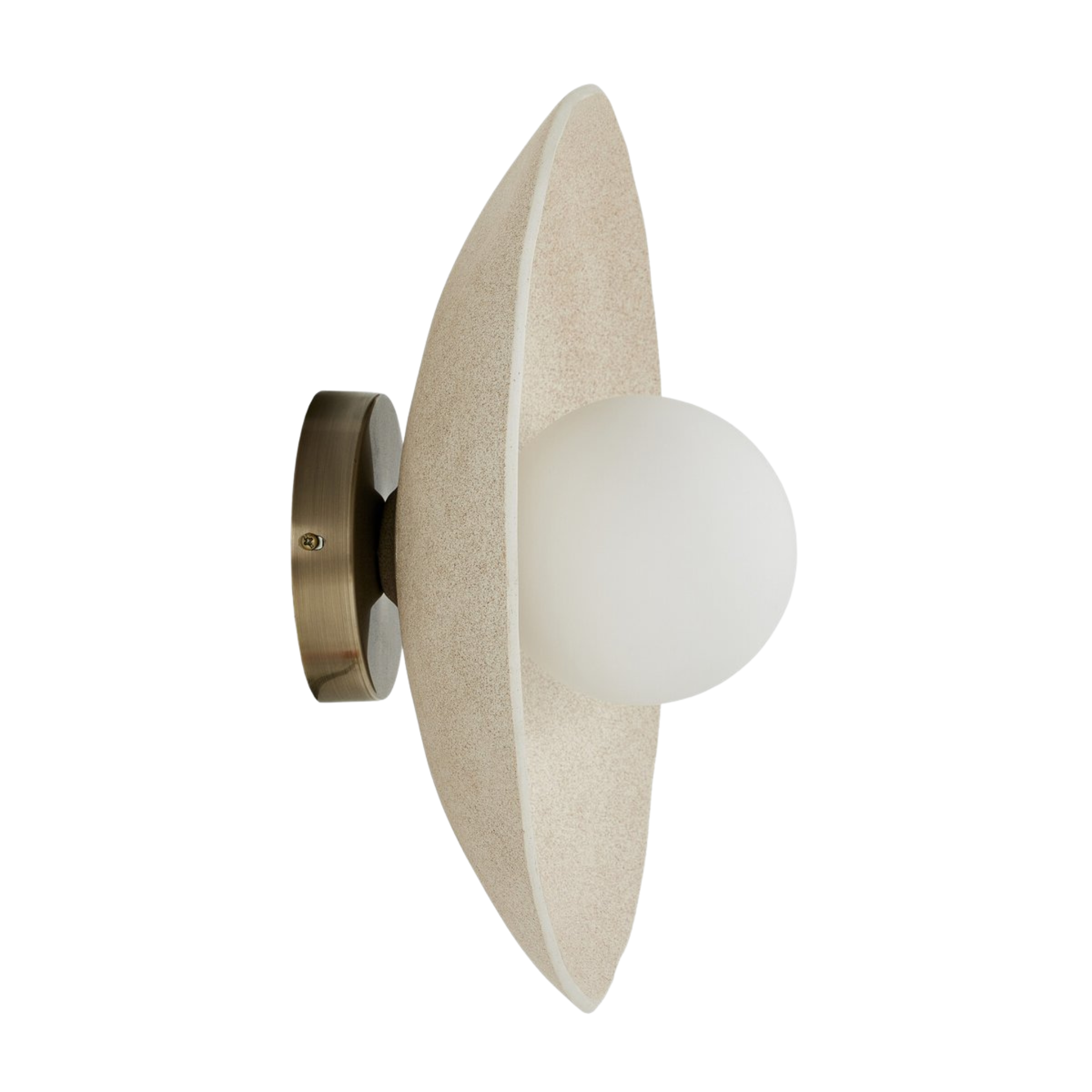Alden Ceramic Sconce - Pure Salt