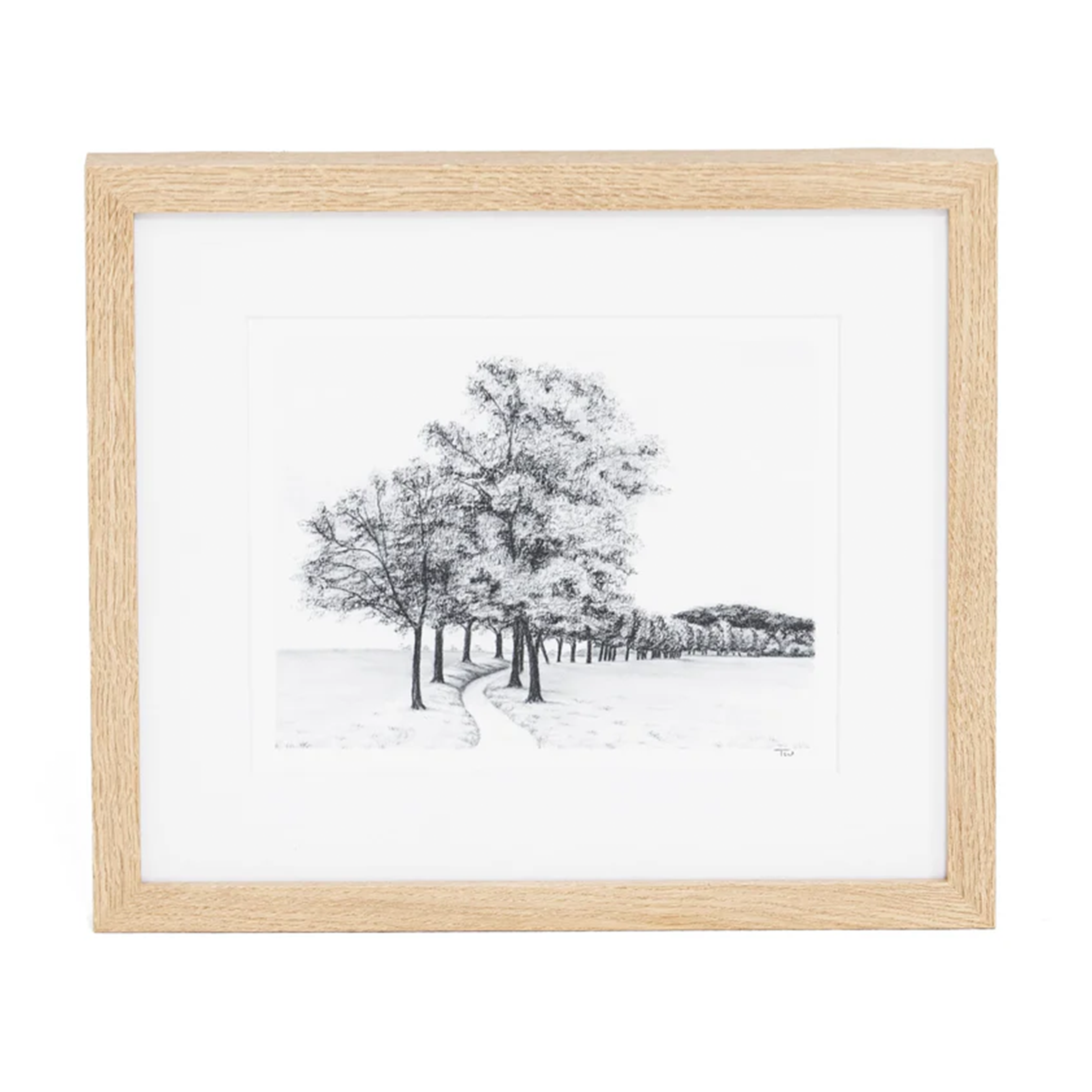 Amist III by Tenaya Wickstrand, 13" x 15" , White Oak Frame