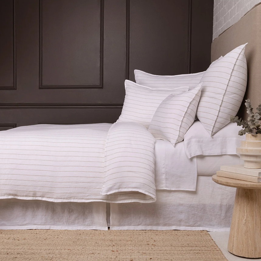 Blake Sham Cover- White/Natural