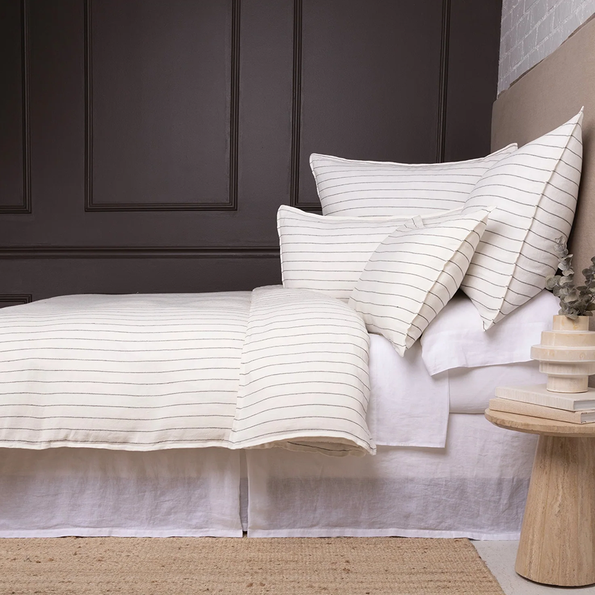 Blake Sham Cover-Cream/Grey