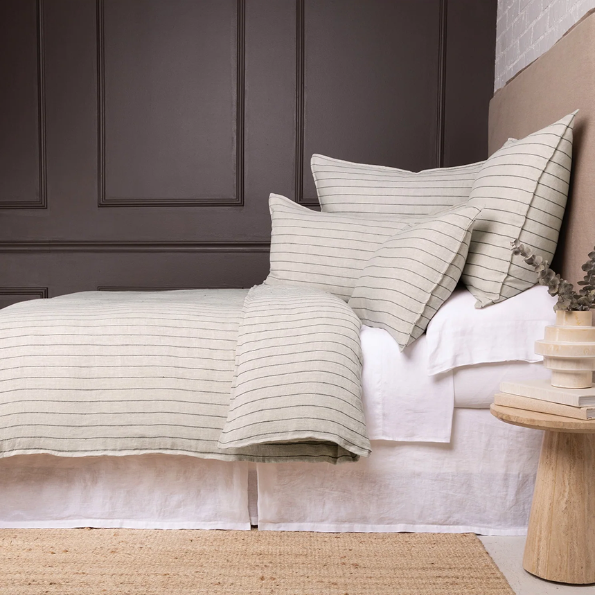 Blake Sham Cover- Flax/Midnight