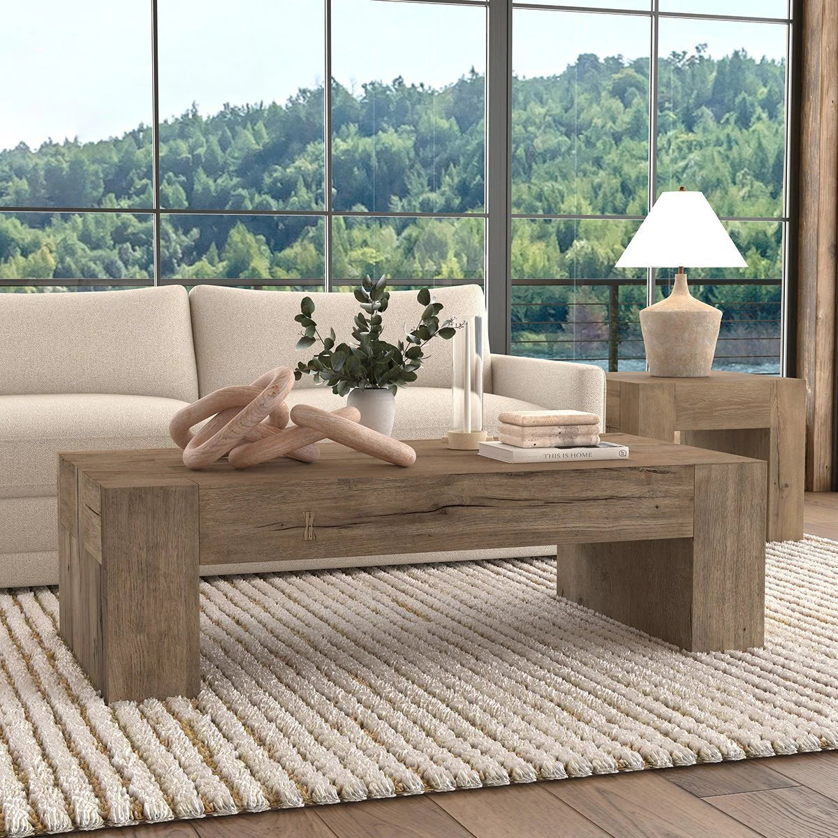 Brisen Coffee Table-Brown