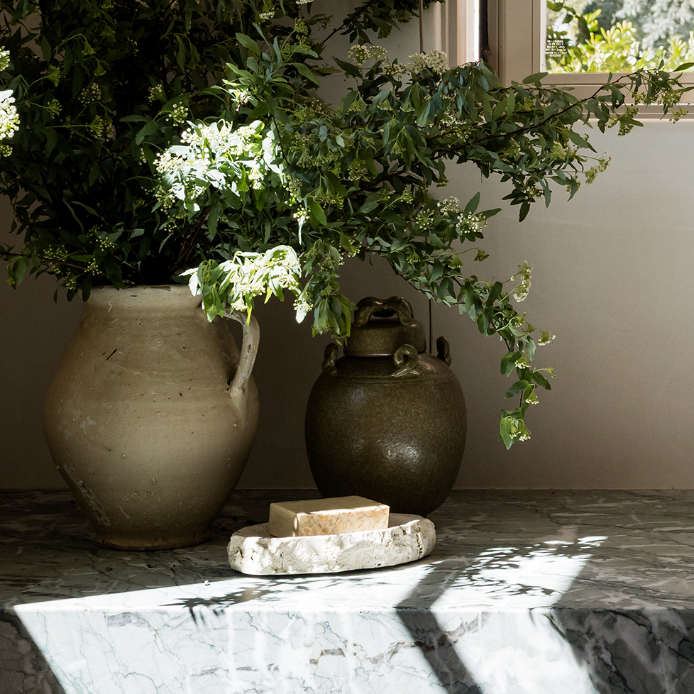 Decorative Stoneware Cachepot