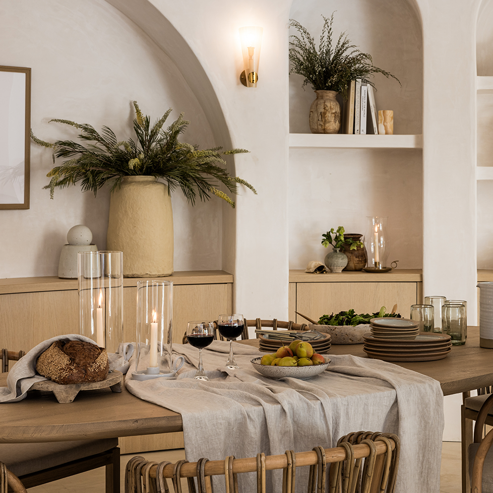 Calais Washed Linen Tablecloth