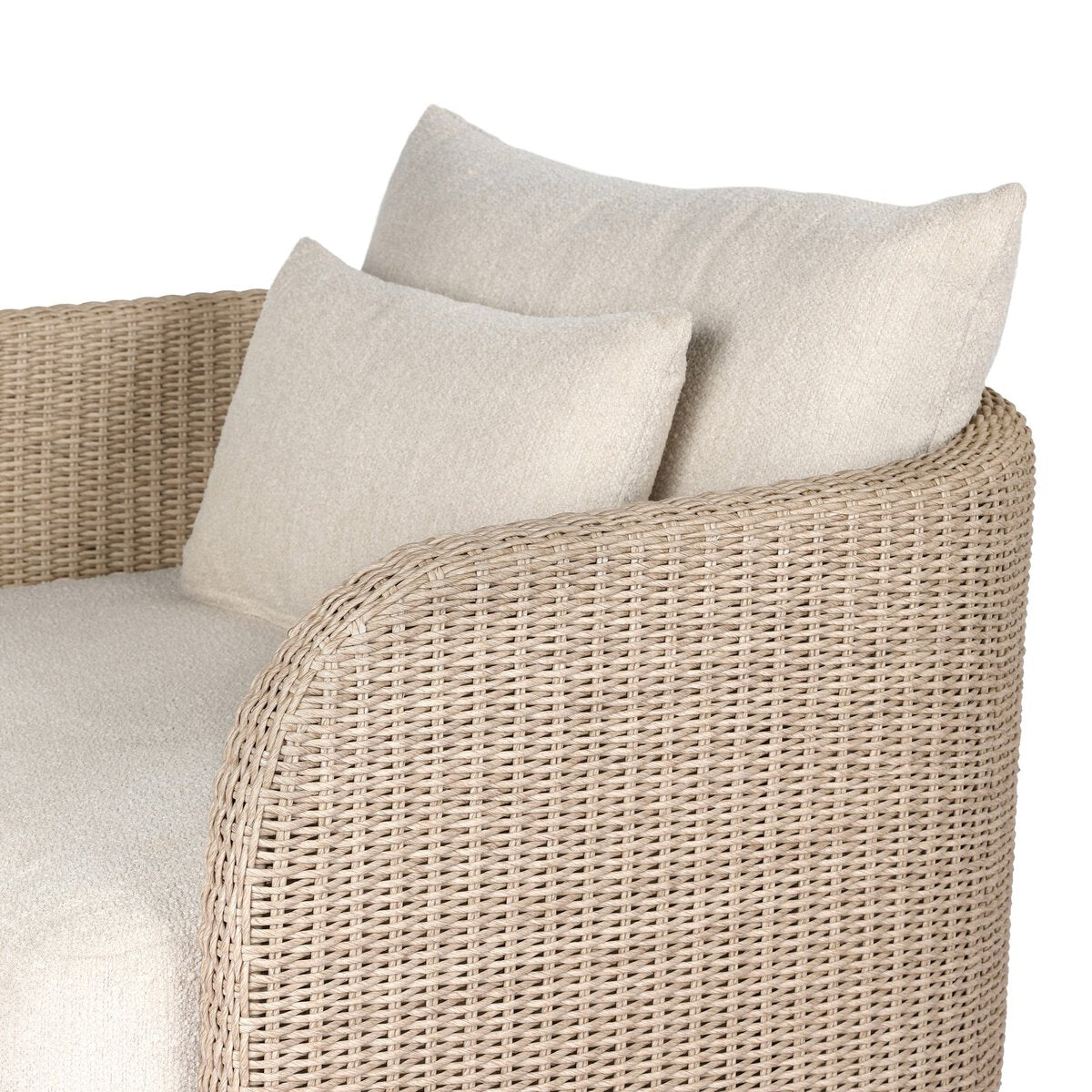 Carrin Outdoor Swivel Chair-Vintage White