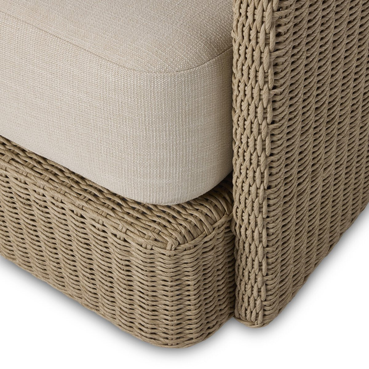 Carrin Outdoor Swivel Chair-Vintage White