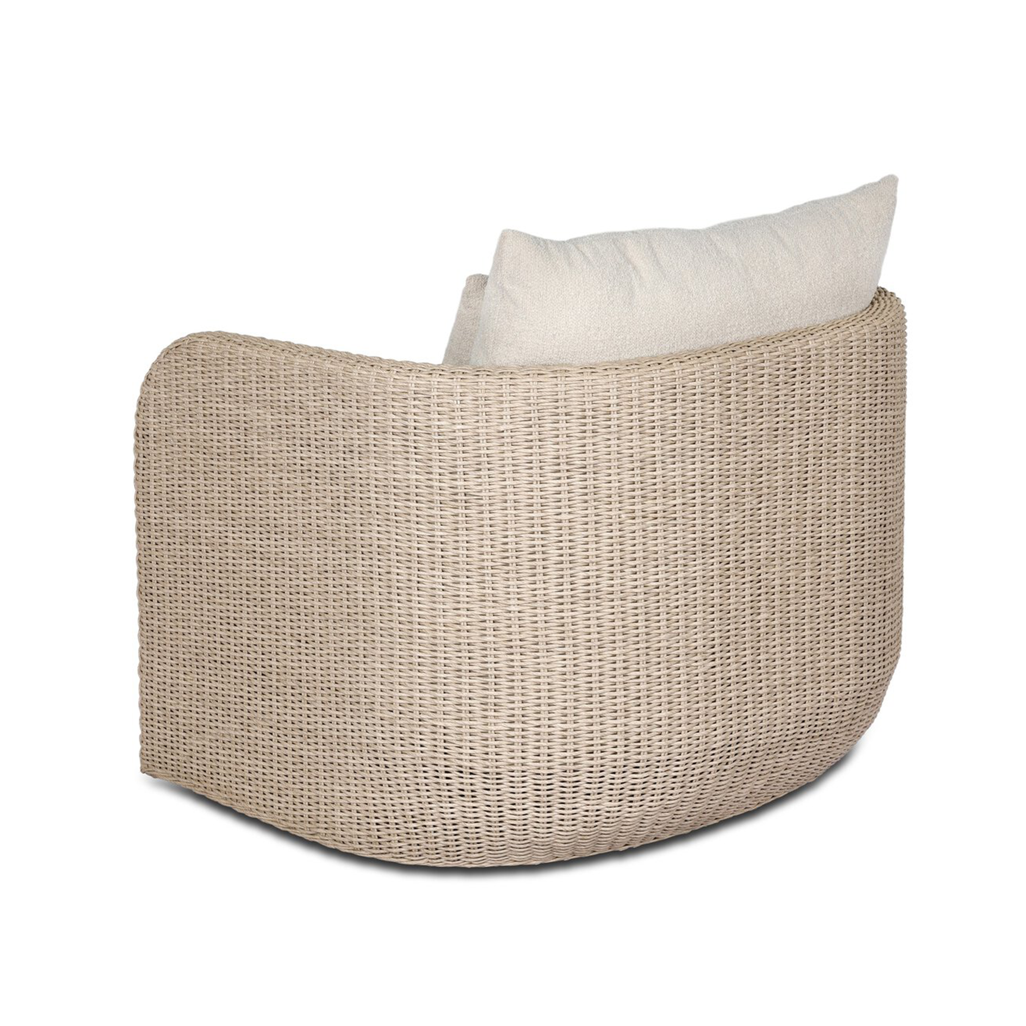 Carrin Outdoor Swivel Chair-Vintage White