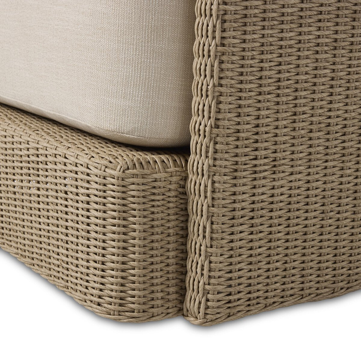 Carrin Outdoor Swivel Chair-Vintage White