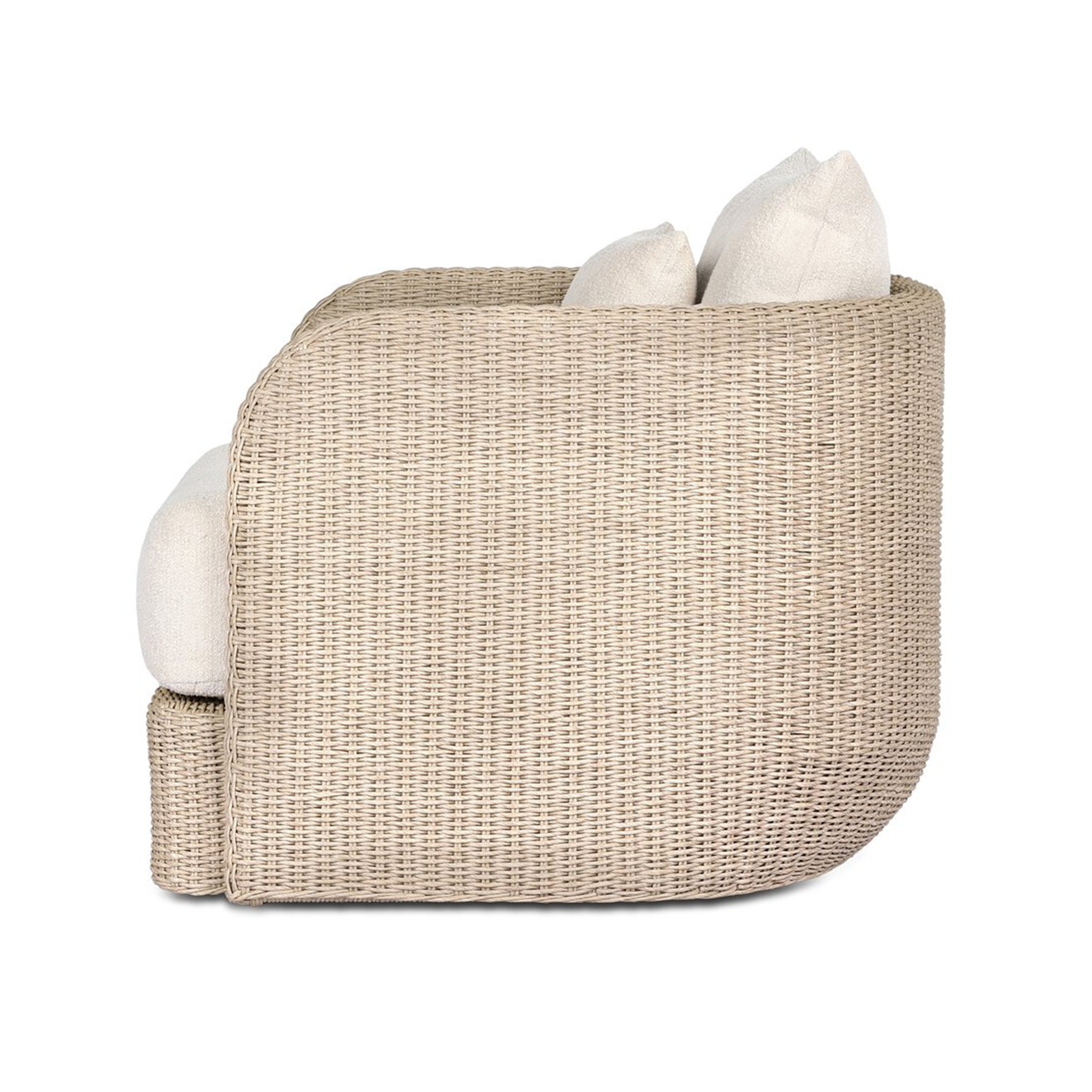 Carrin Outdoor Swivel Chair-Vintage White