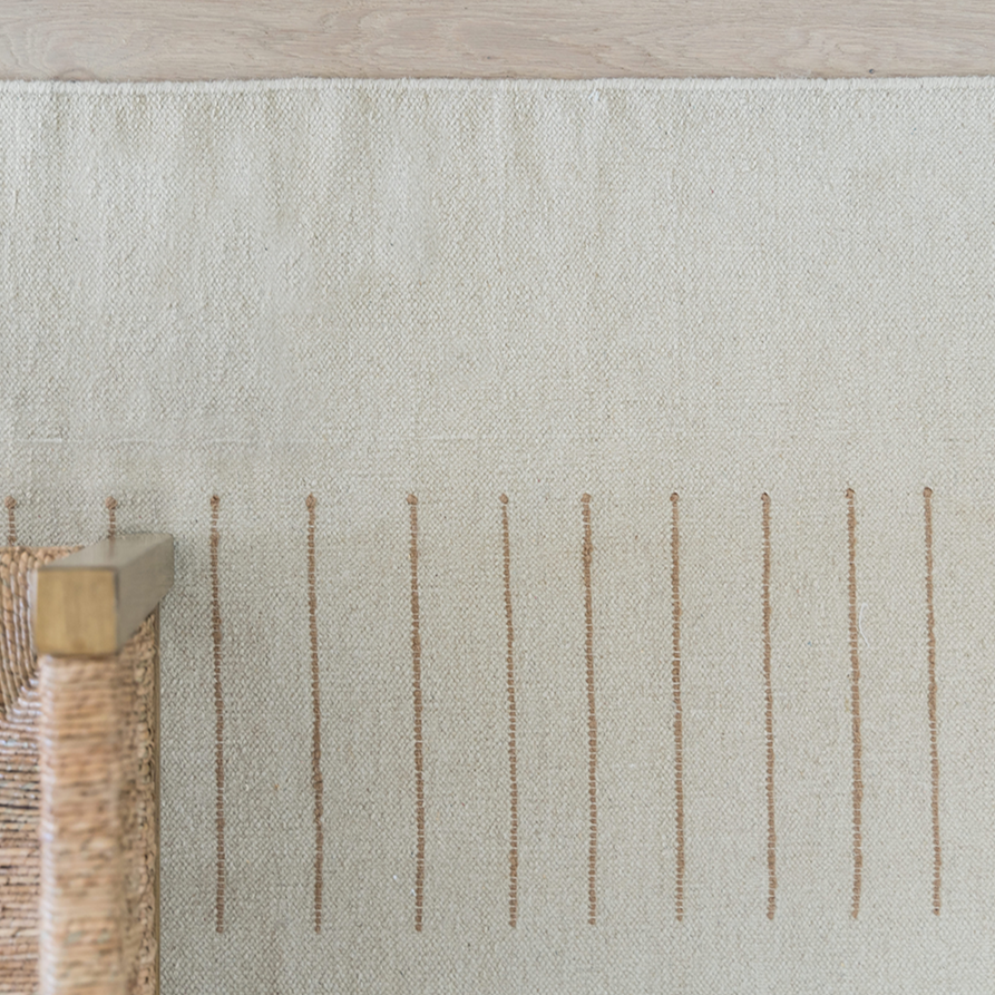 Pure Salt x Momeni Corfu Handwoven Rug Beige - Pure Salt