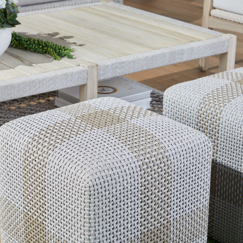 Royce Pouf - Pure Salt