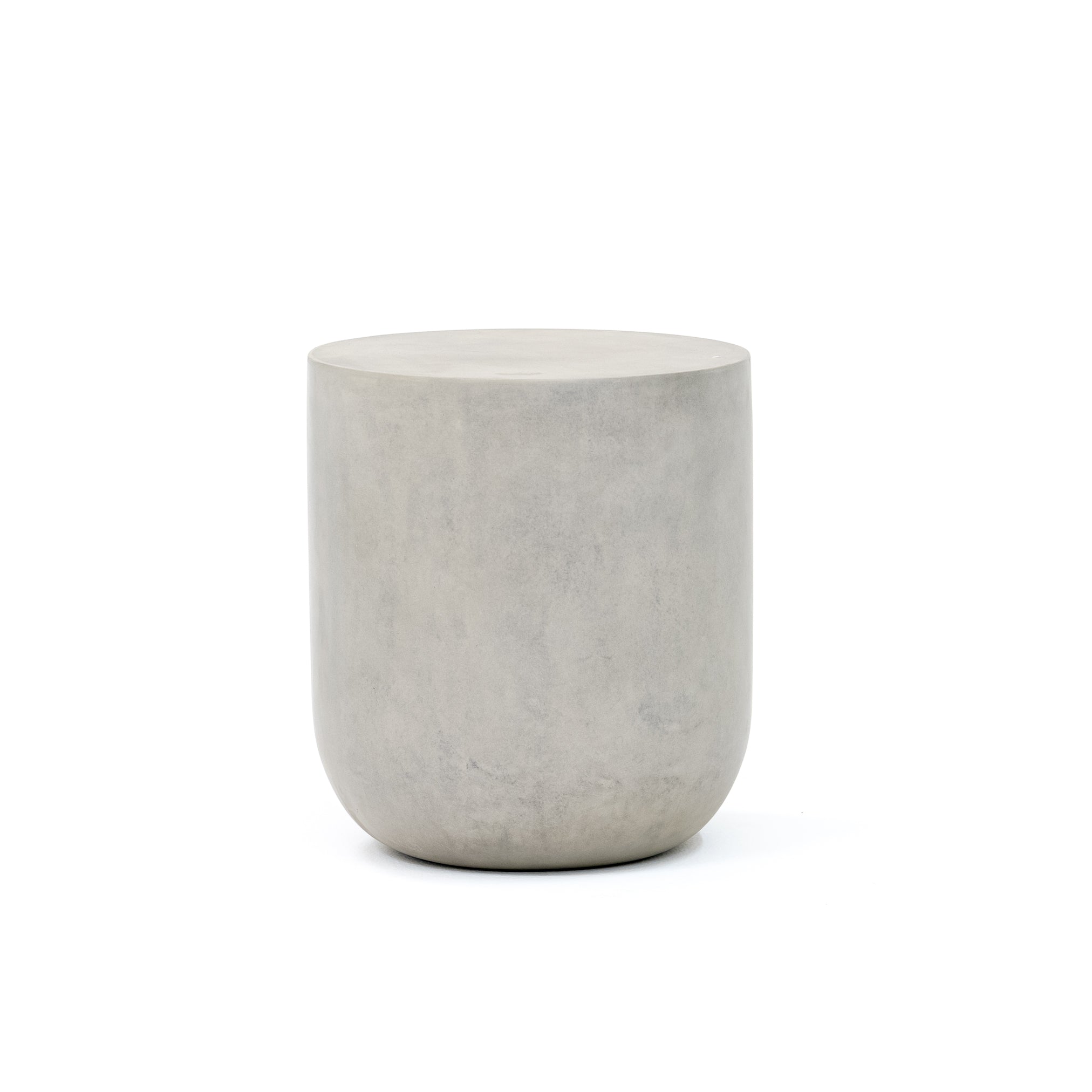 Indri Outdoor End Table - Pure Salt