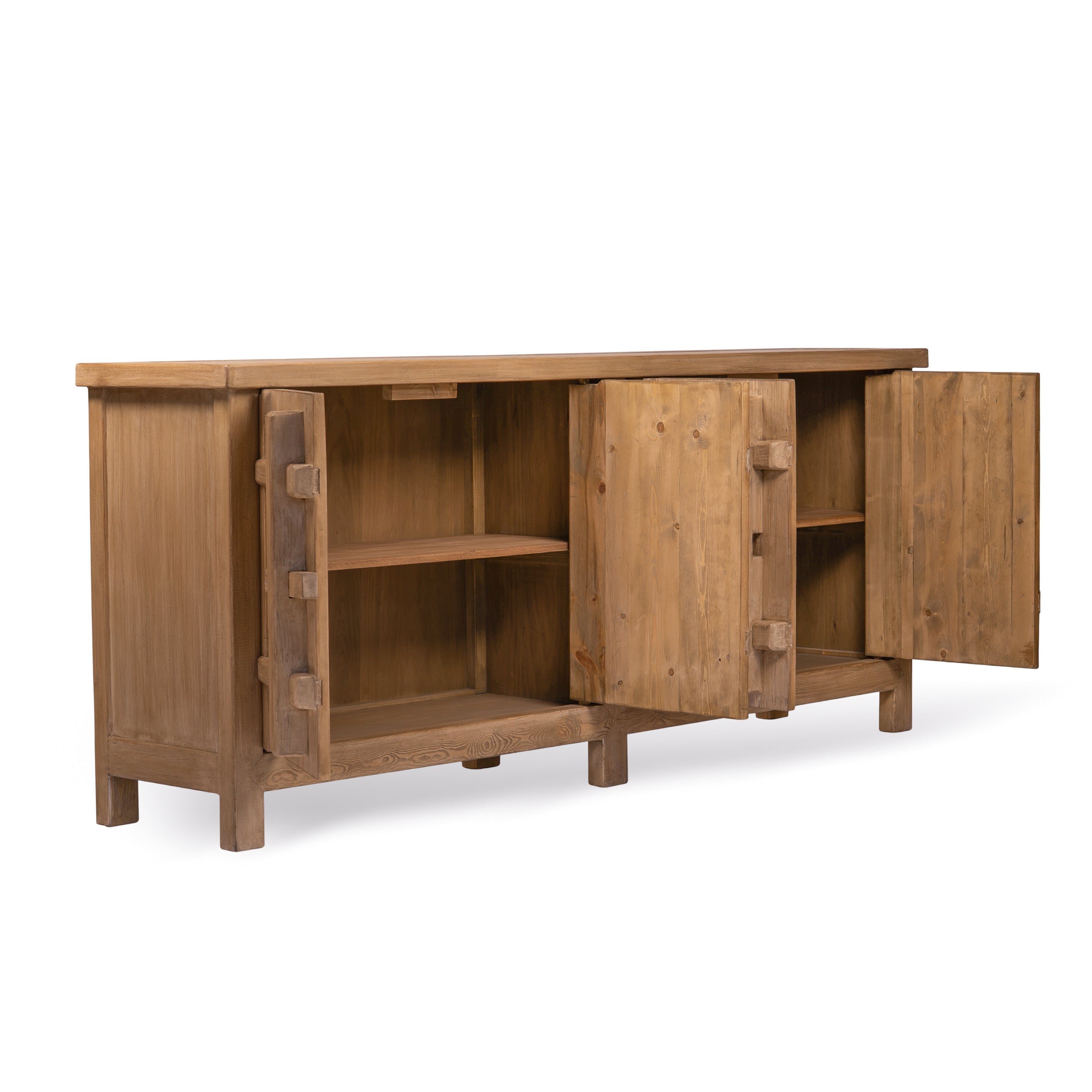 Gable Four Door Cabinet - Pure Salt