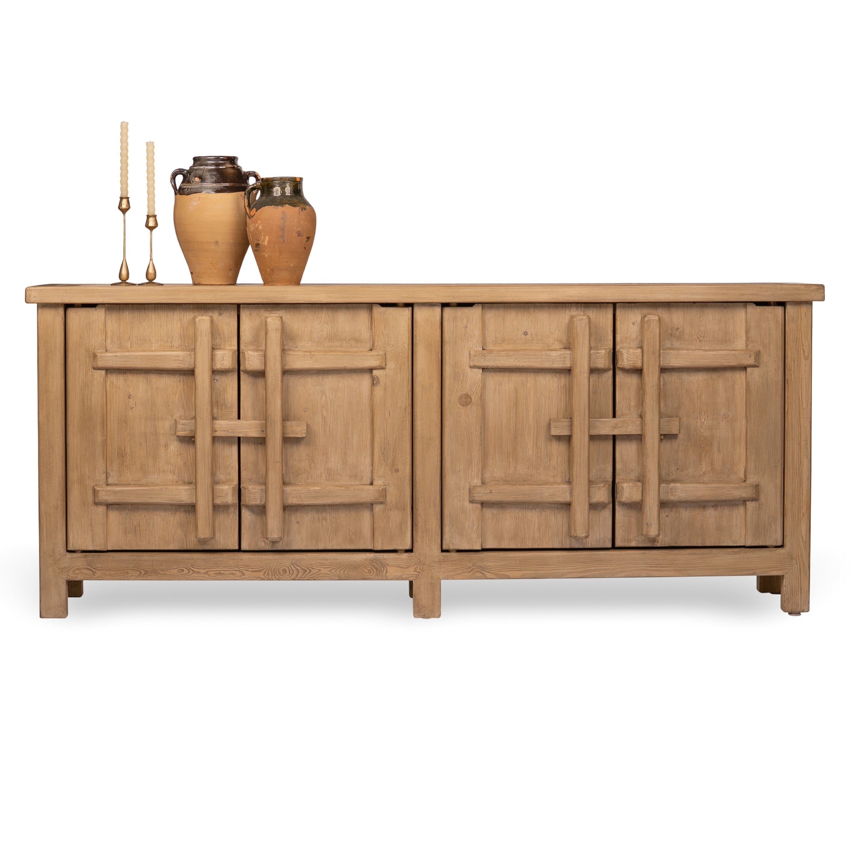 Gable Four Door Cabinet - Pure Salt