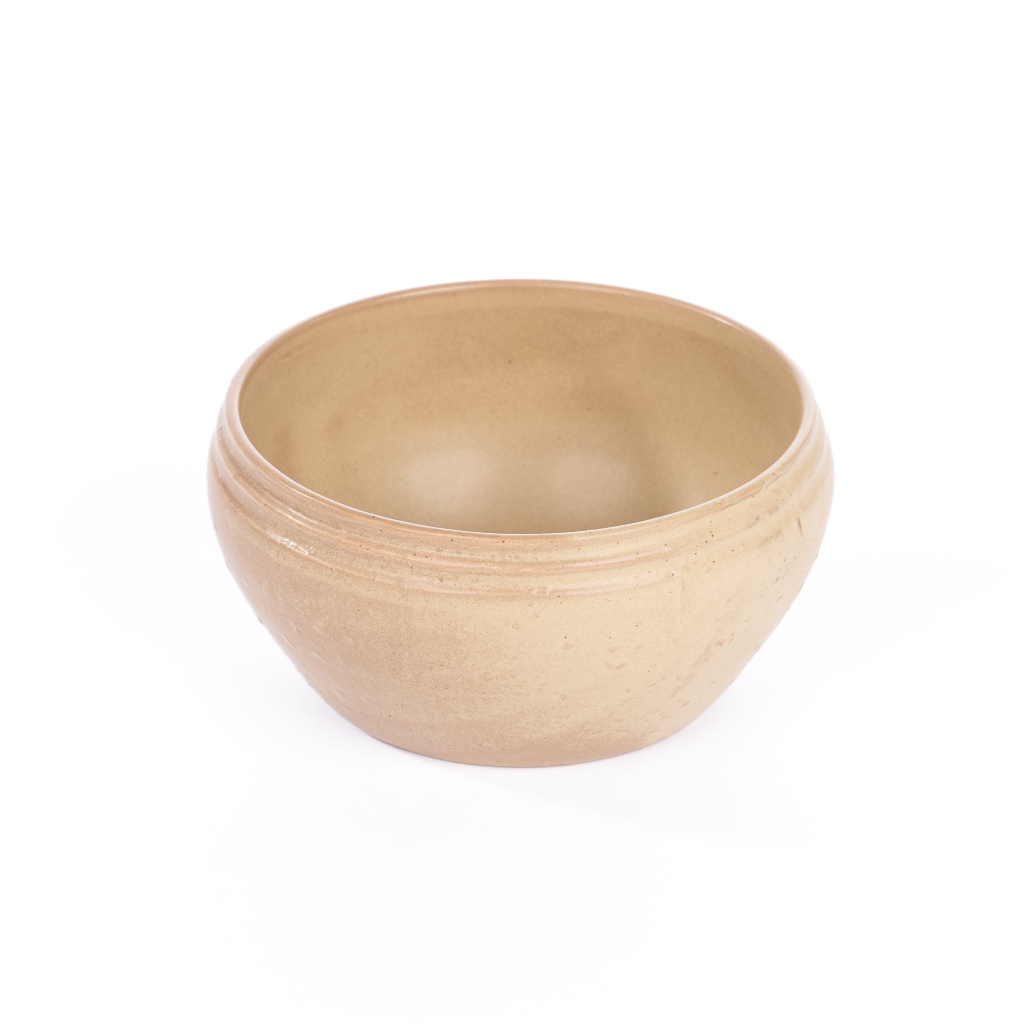 Unique Stoneware Vintage Reproduction Bowl - Pure Salt