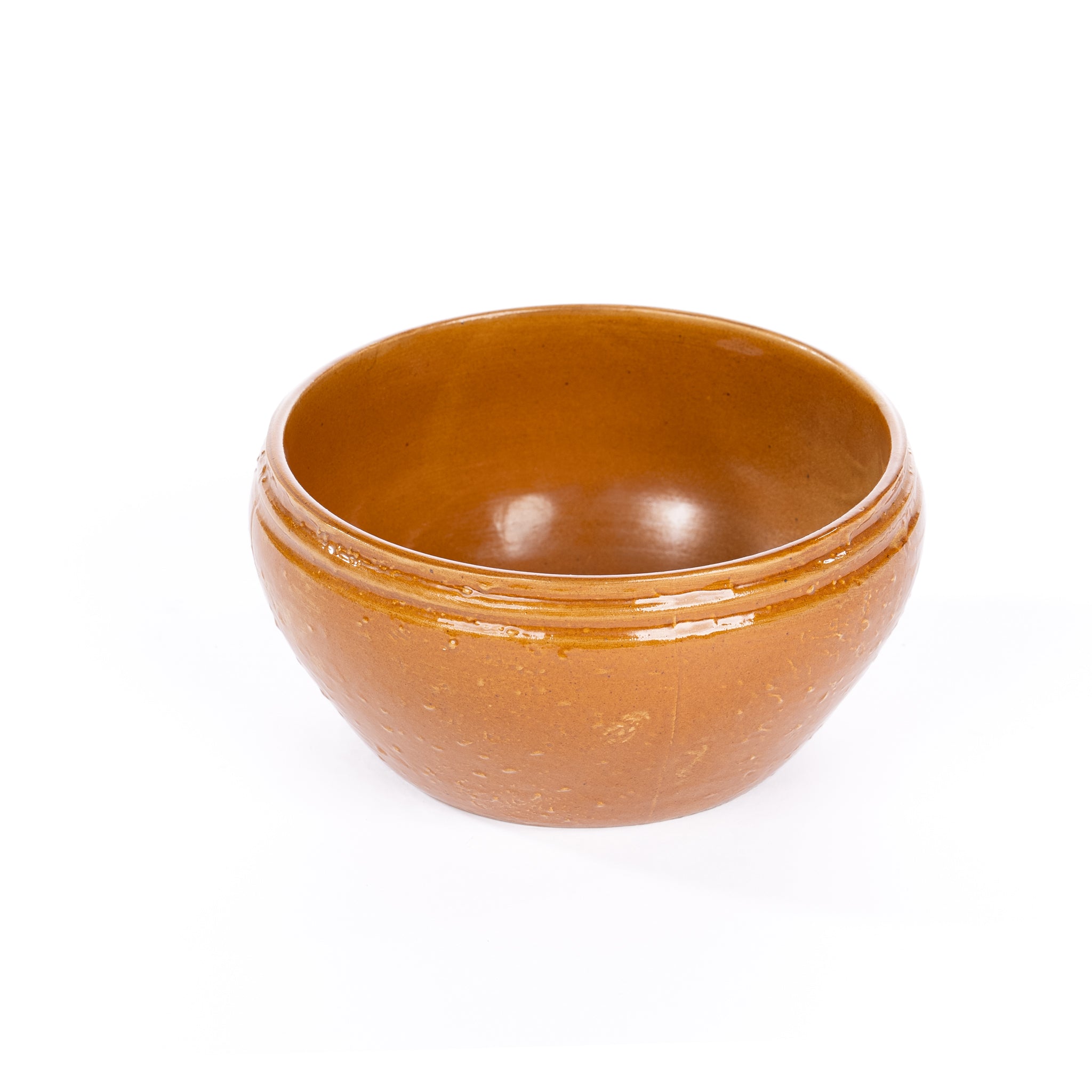 Unique Stoneware Vintage Reproduction Bowl - Pure Salt