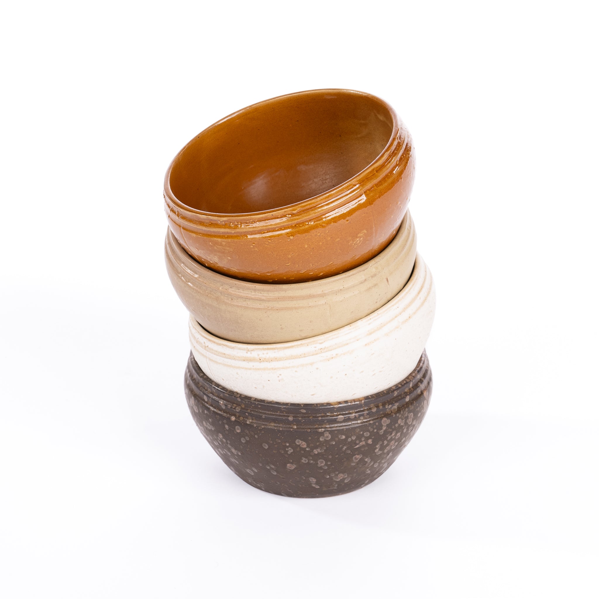 Unique Stoneware Vintage Reproduction Bowl - Pure Salt