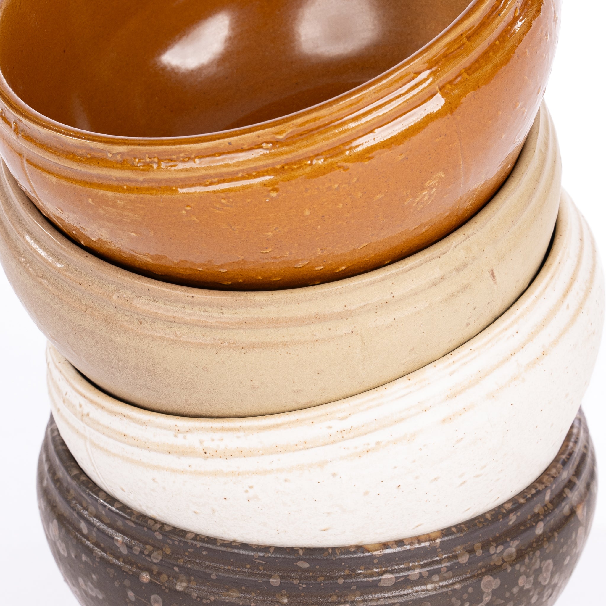 Unique Stoneware Vintage Reproduction Bowl - Pure Salt