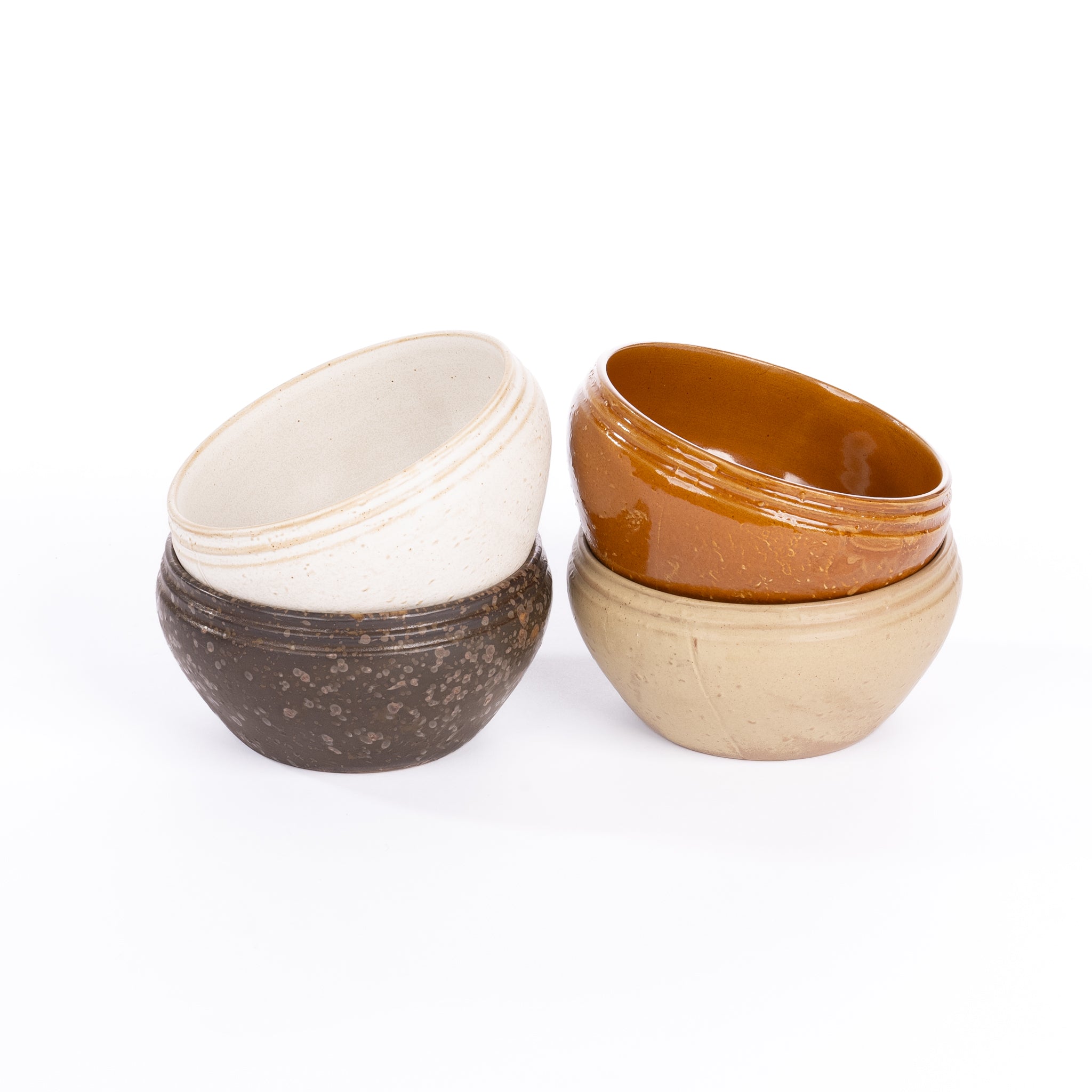 Unique Stoneware Vintage Reproduction Bowl - Pure Salt