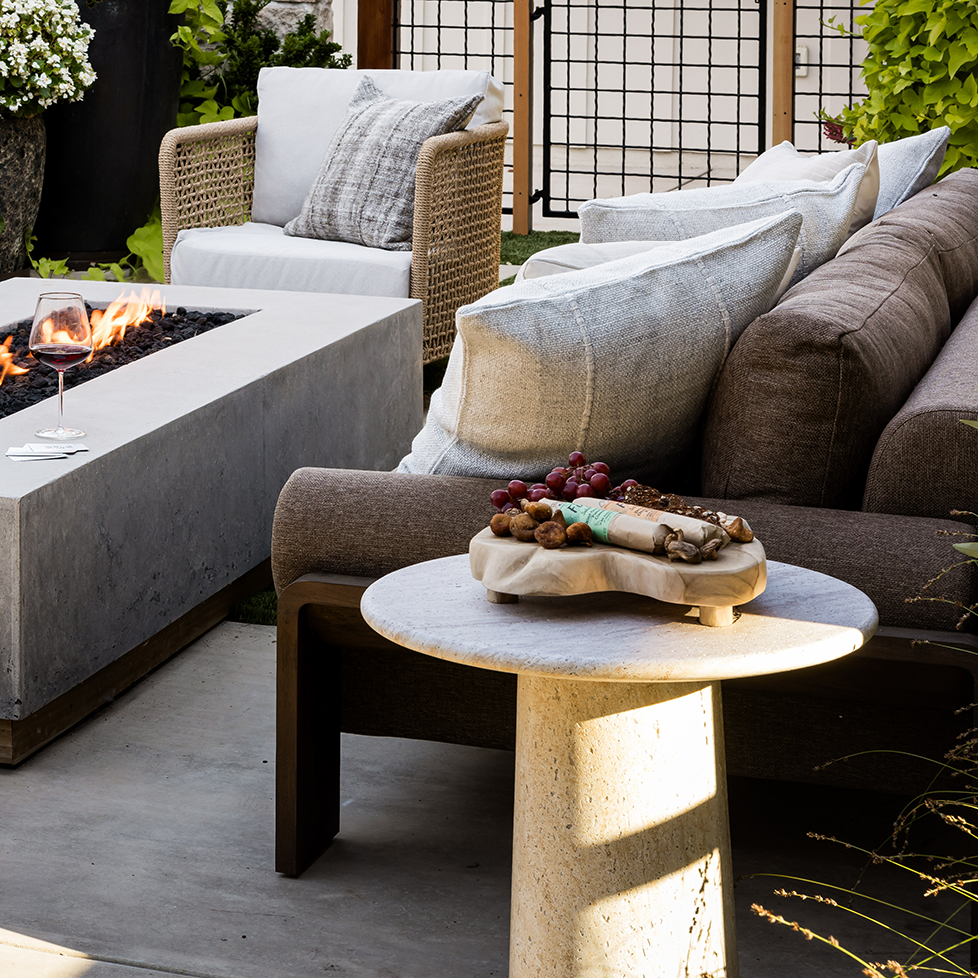Drift Outdoor Side Table - Pure Salt