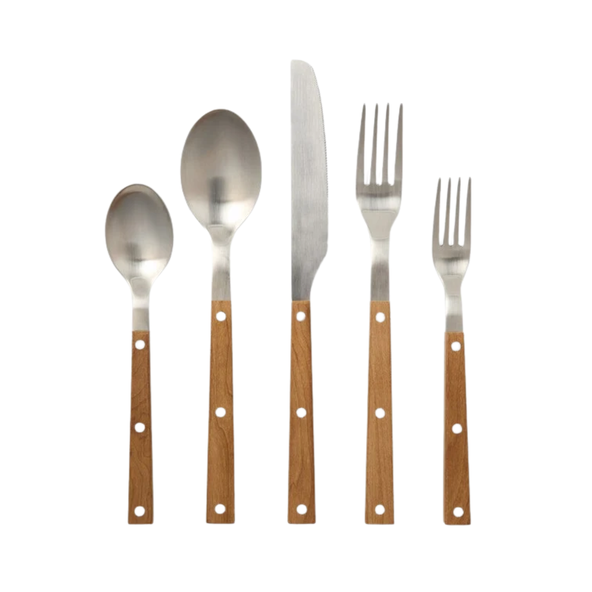 Brooks Stainless Steel Flatware, 5-Piece Set - Pure Salt Shoppe