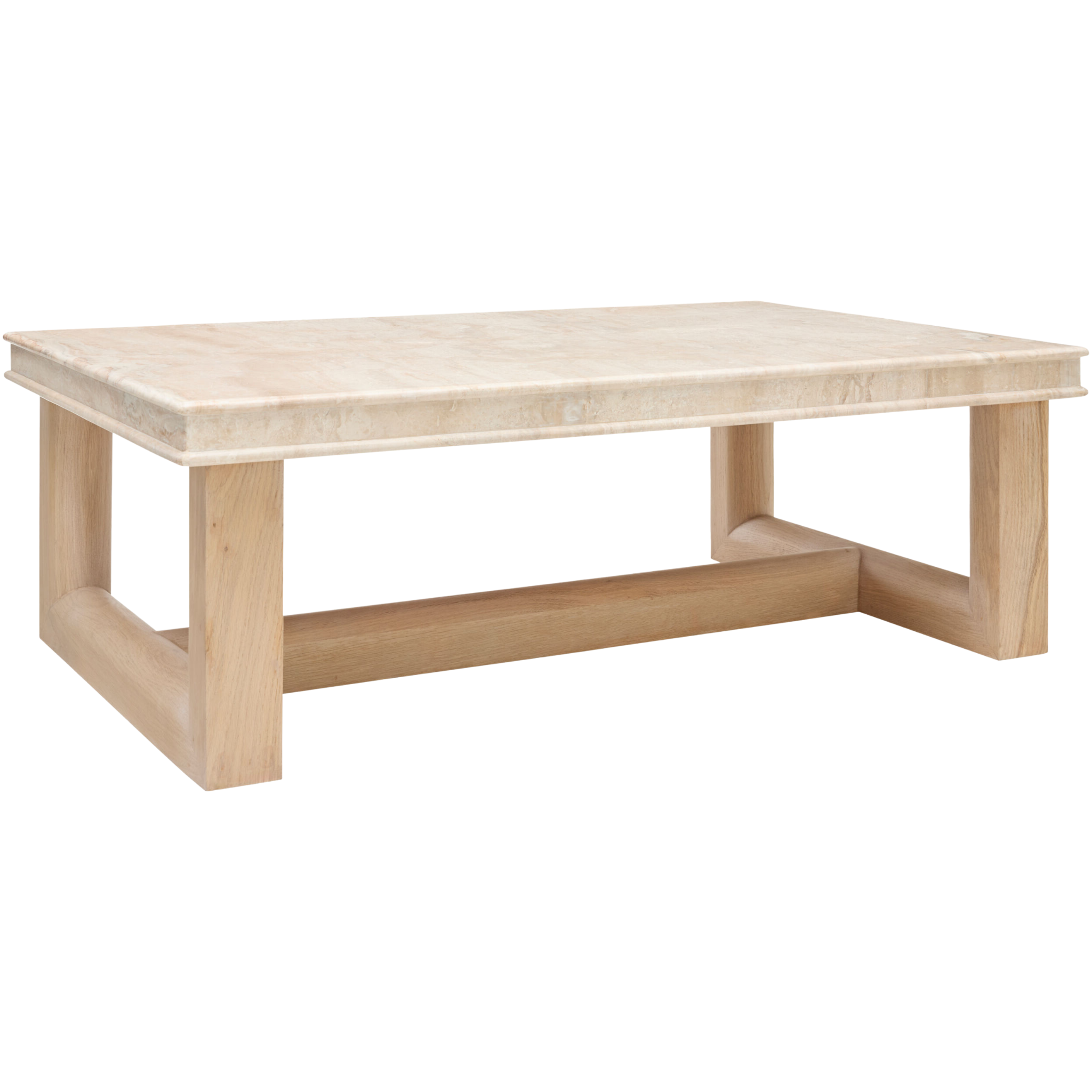 Everly Wood Coffee Table - Pure Salt