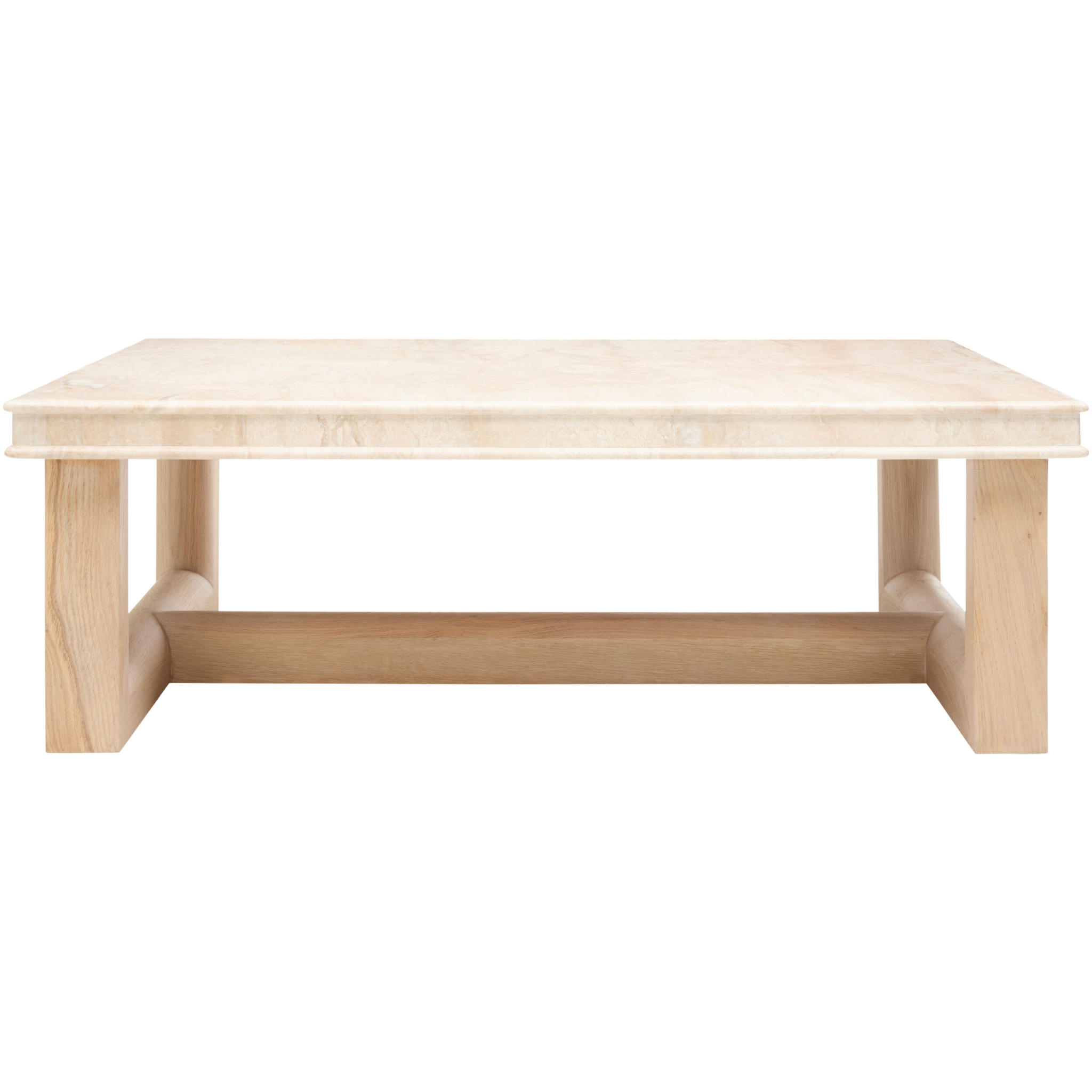 Everly Wood Coffee Table - Pure Salt