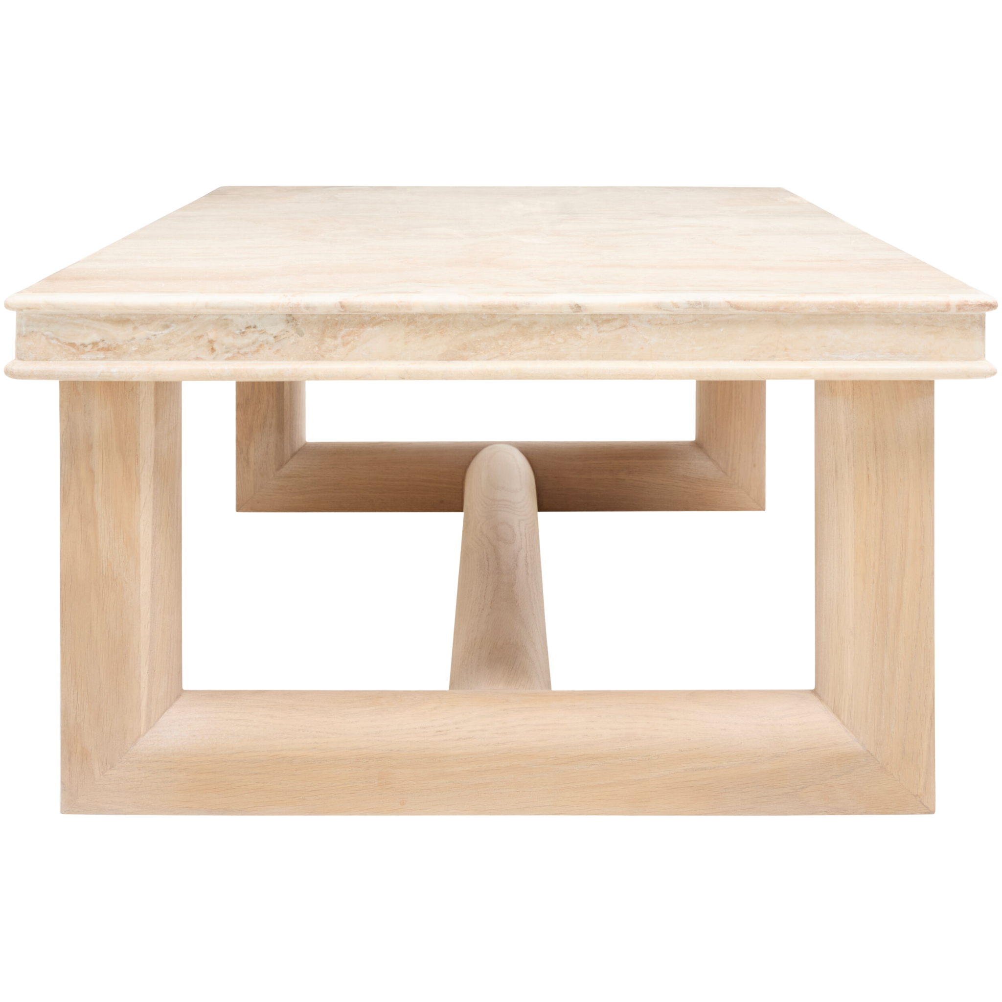 Everly Wood Coffee Table - Pure Salt