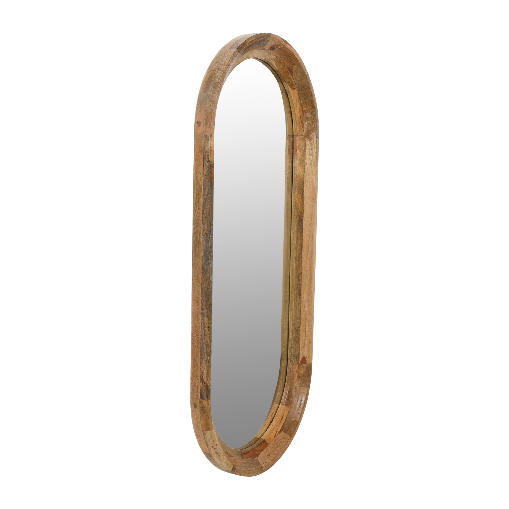 Fern Oval Mirror - Pure Salt