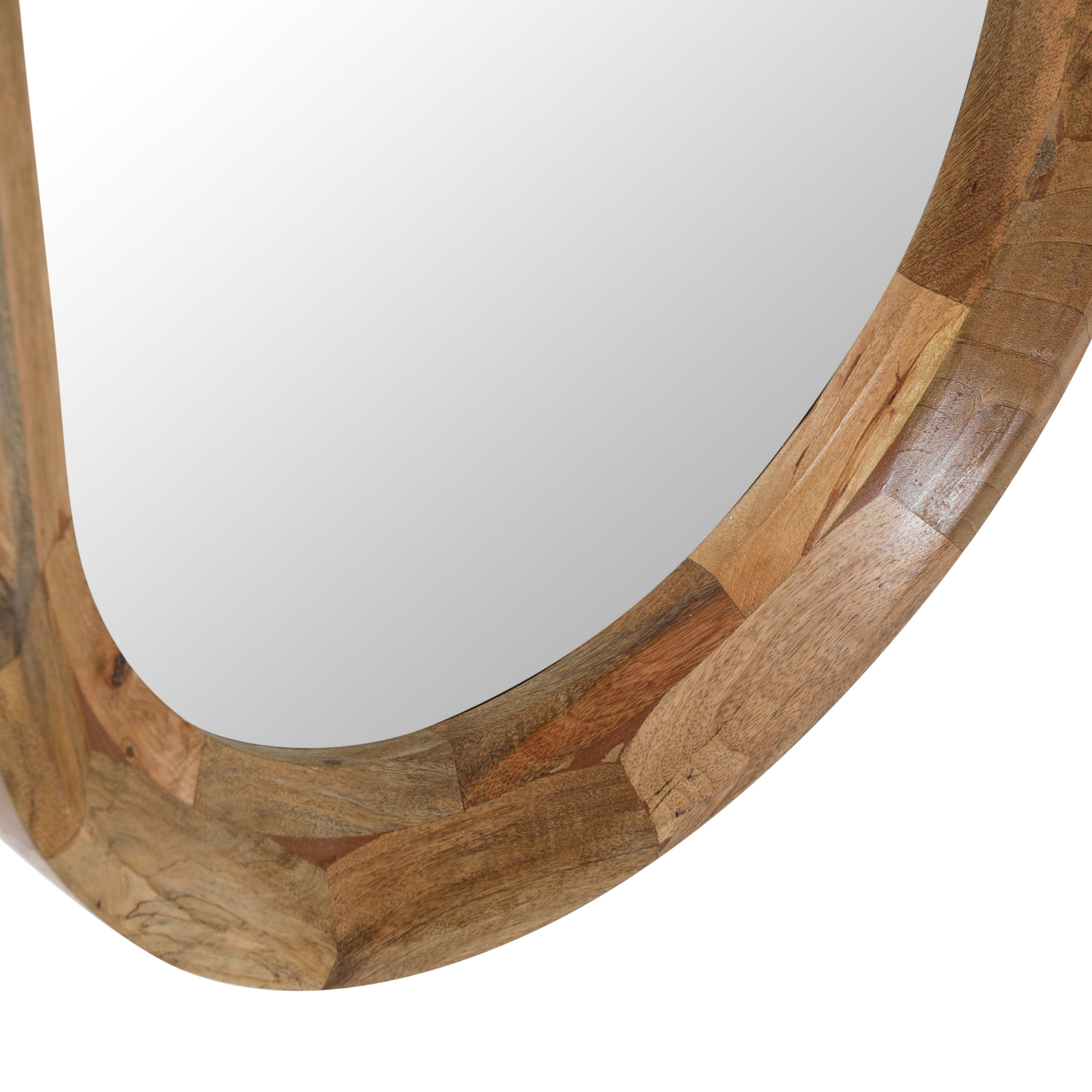 Fern Oval Mirror - Pure Salt