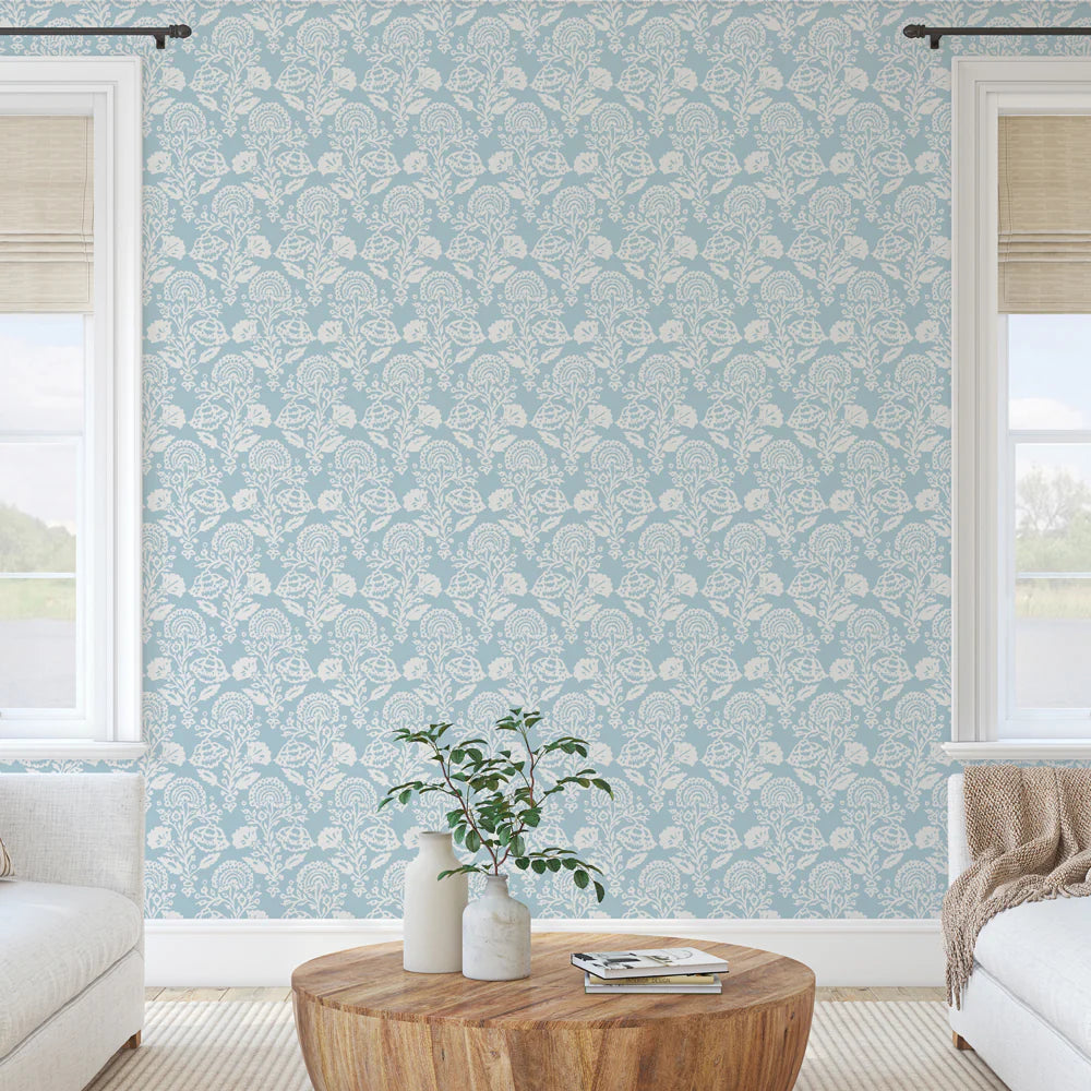 Floral Damask Wallpaper